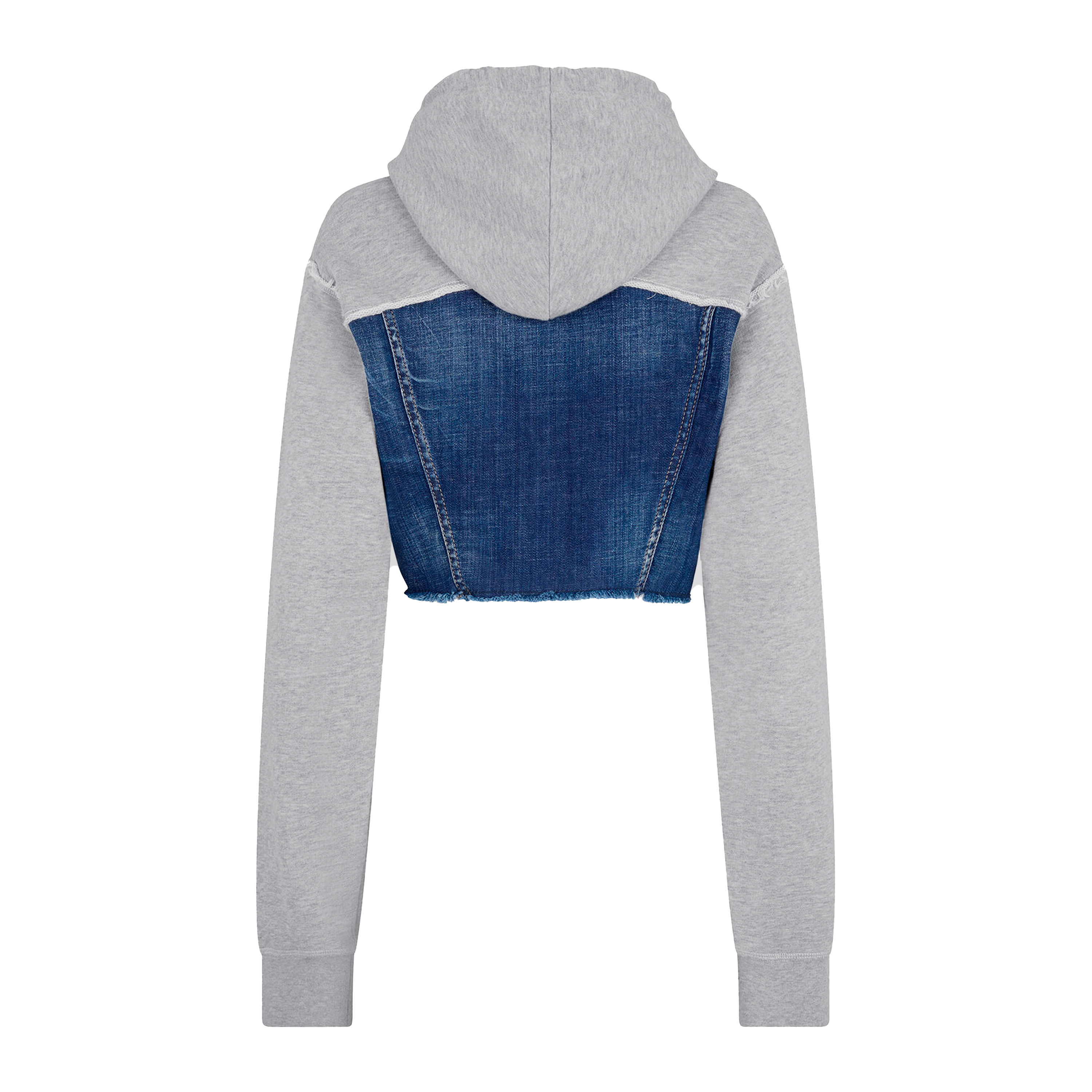 Buzo Tipo Hoodie Gris Dsquared2 Denim