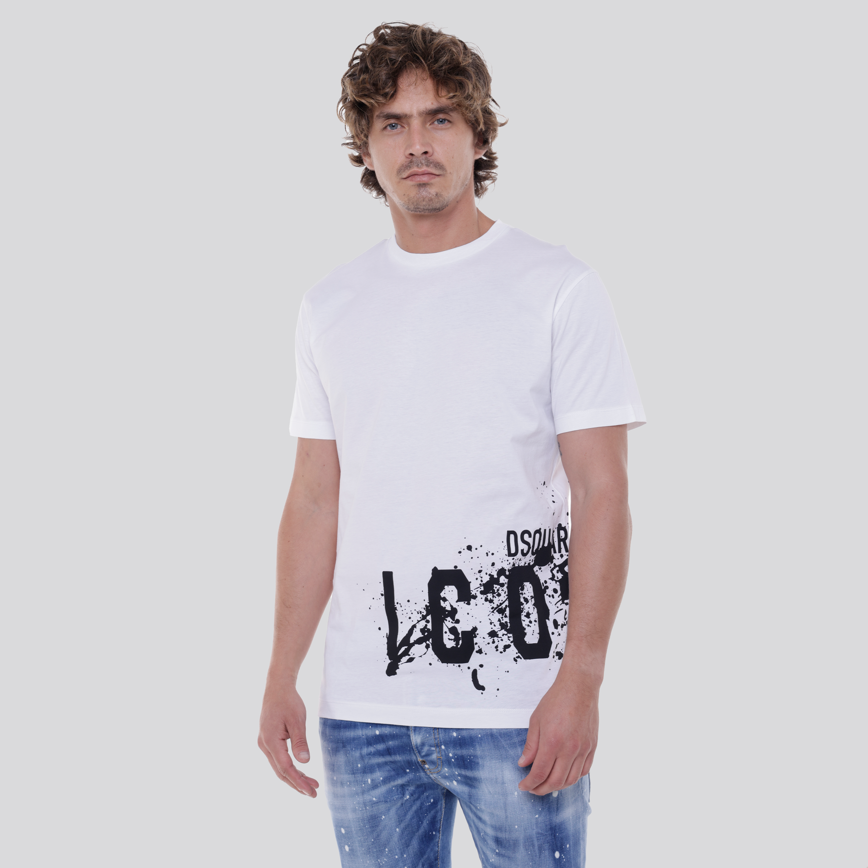 Camiseta Blanca Dsquared2 Icon Graffity