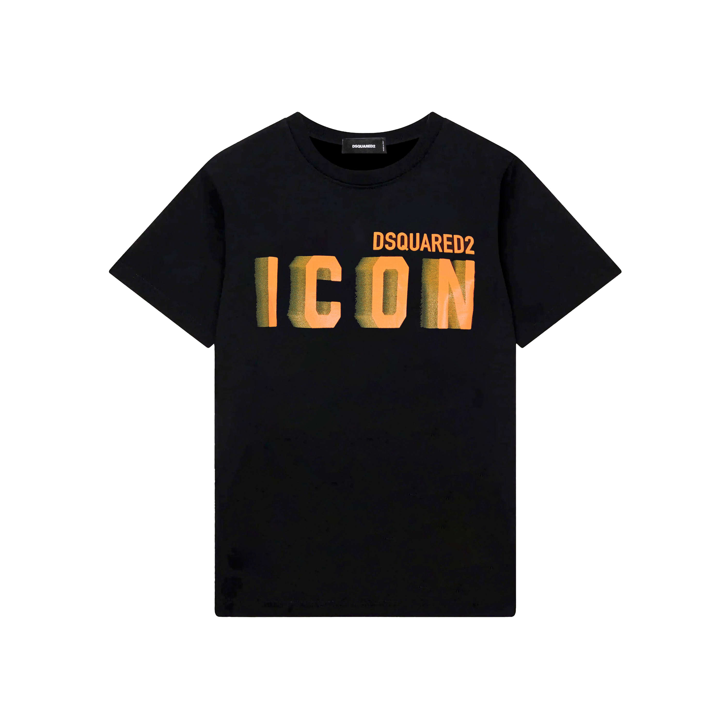 Camiseta Negra Dsquared2 Amarillo Icon