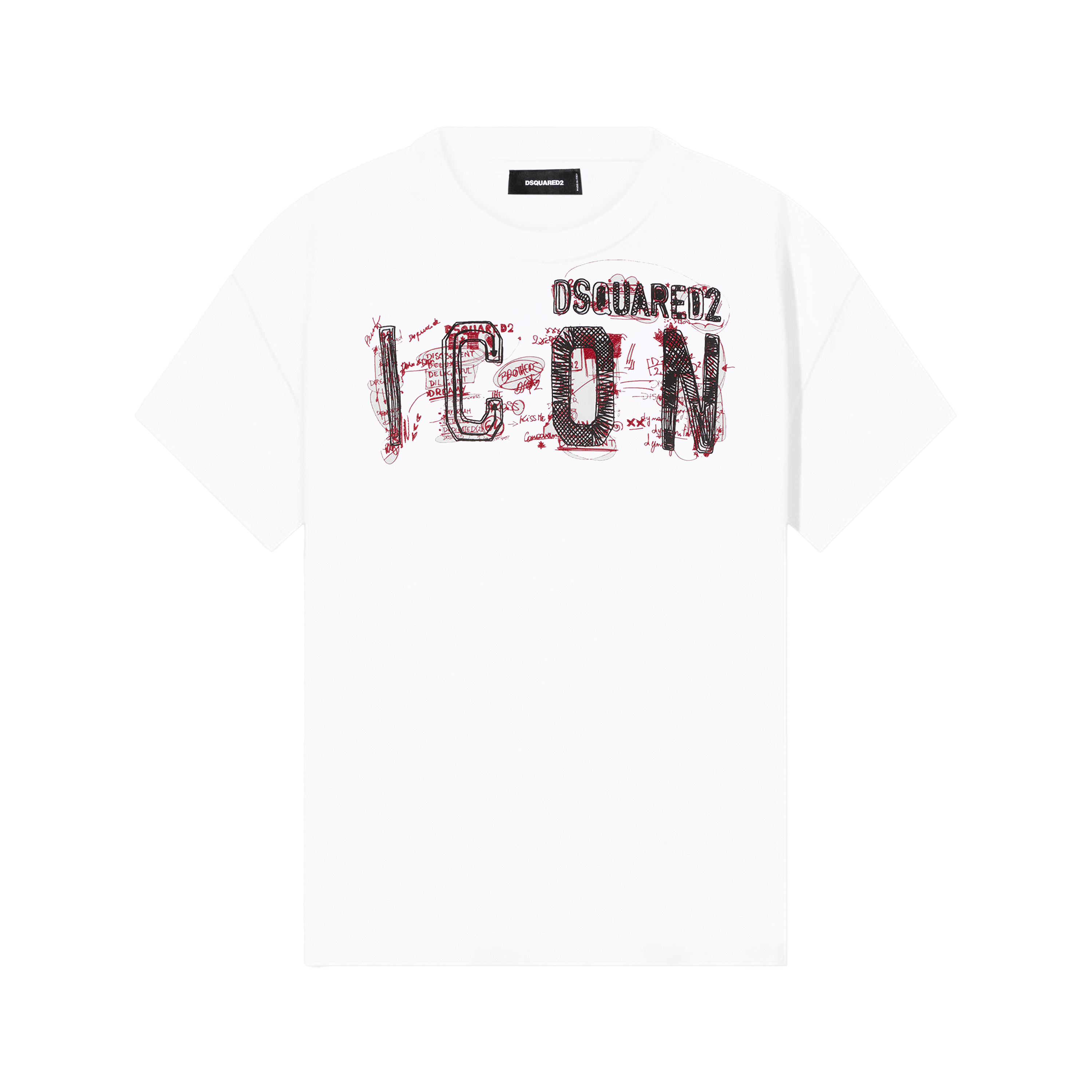 Camiseta Blanca Dsquared2 Embroidered
