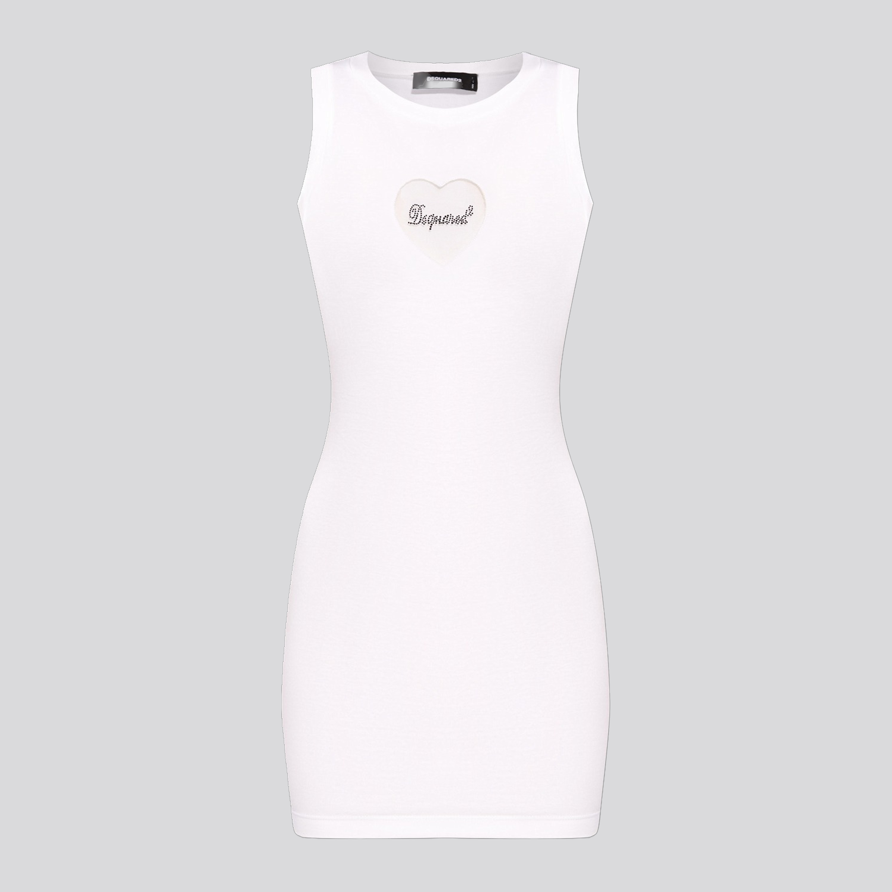 Vestido Blanco Dsquared2 Heart Logo