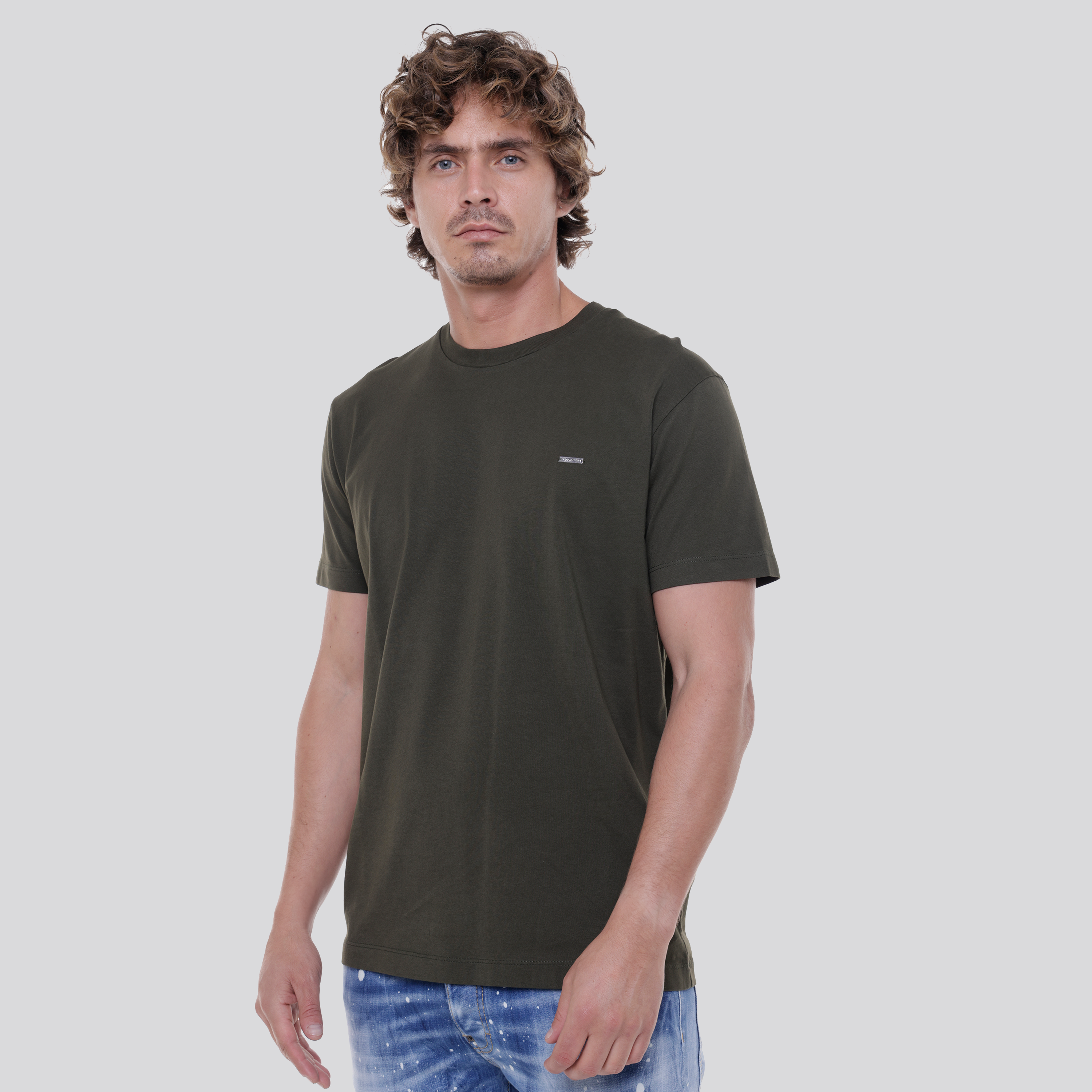 Camiseta Verde Dsquared2 Basic Plaque