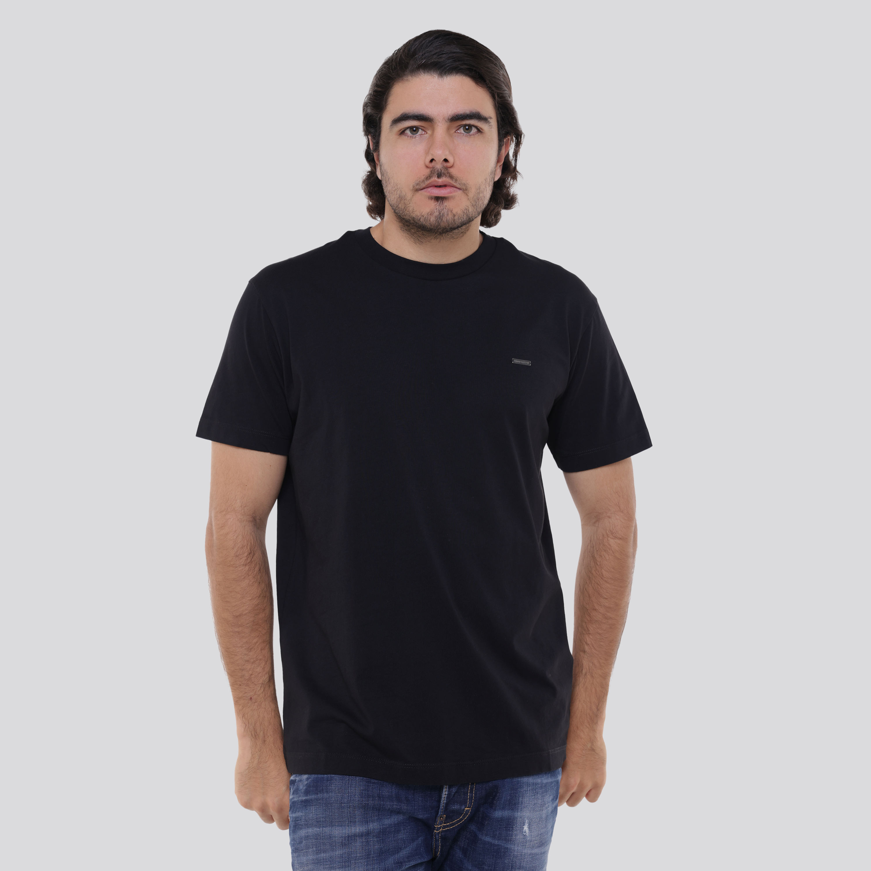 Camiseta Negra Dsquared2 Basic Plaque