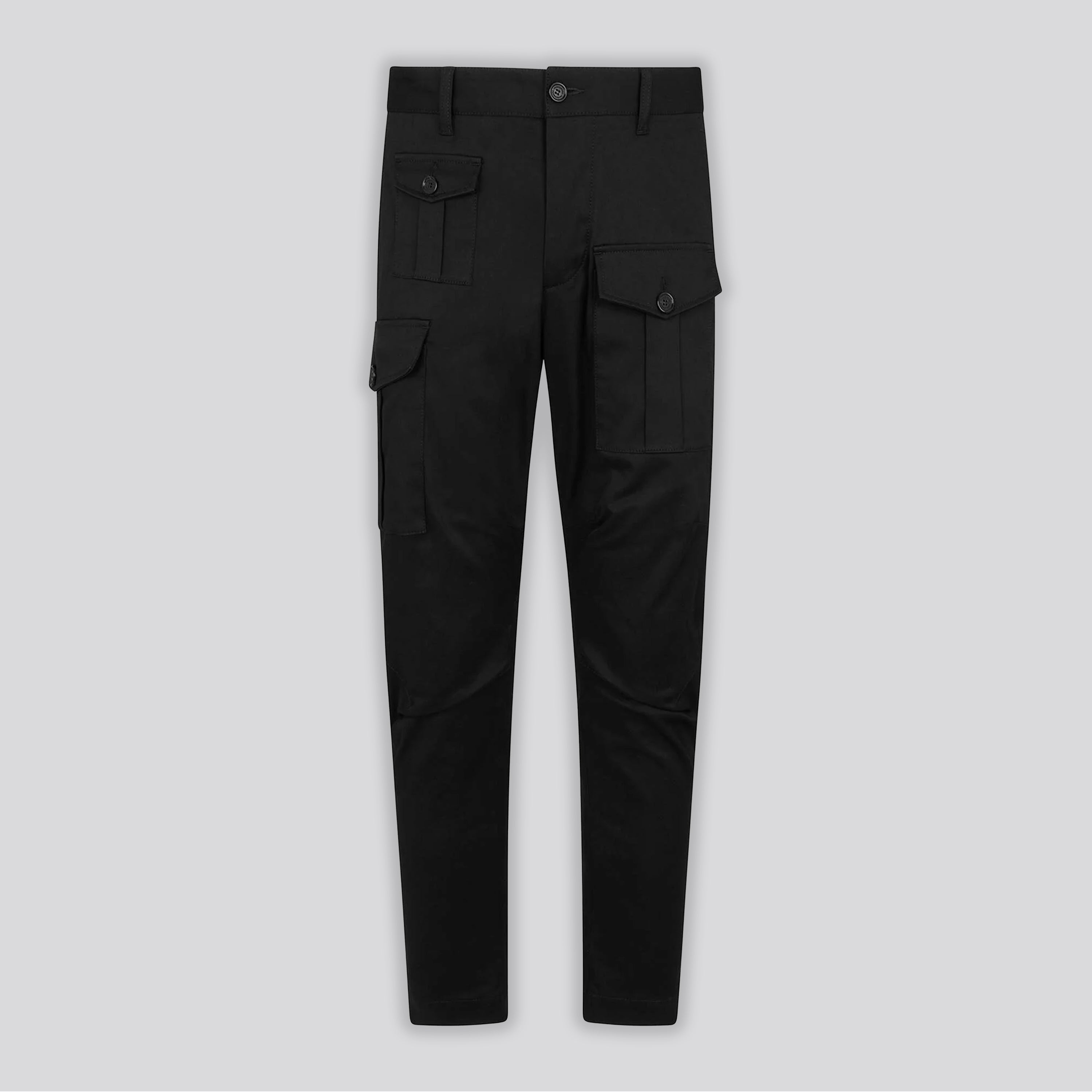 Pantalón Cargo Negro Dsquared2 Multipocket