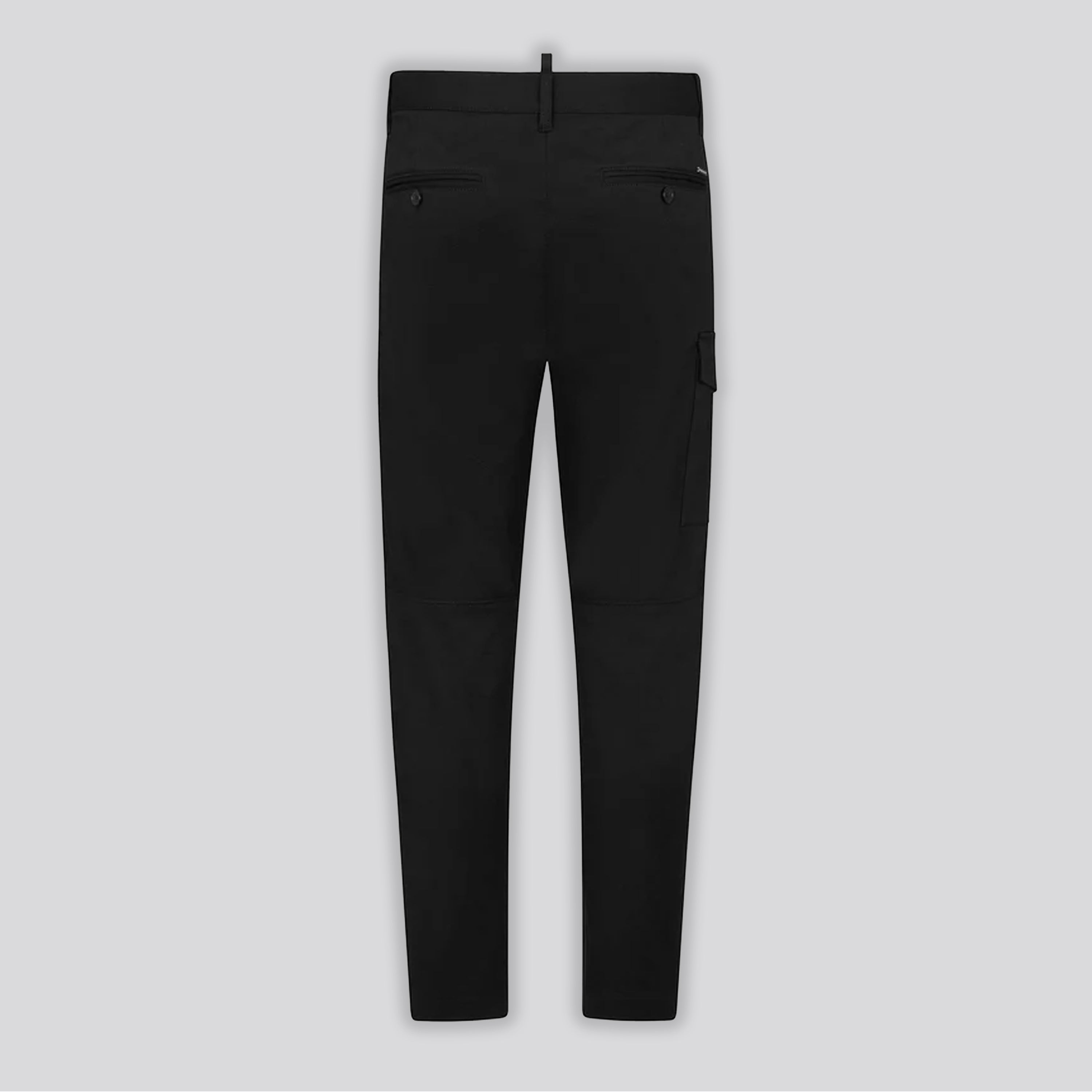 Pantalón Cargo Negro Dsquared2 Multipocket