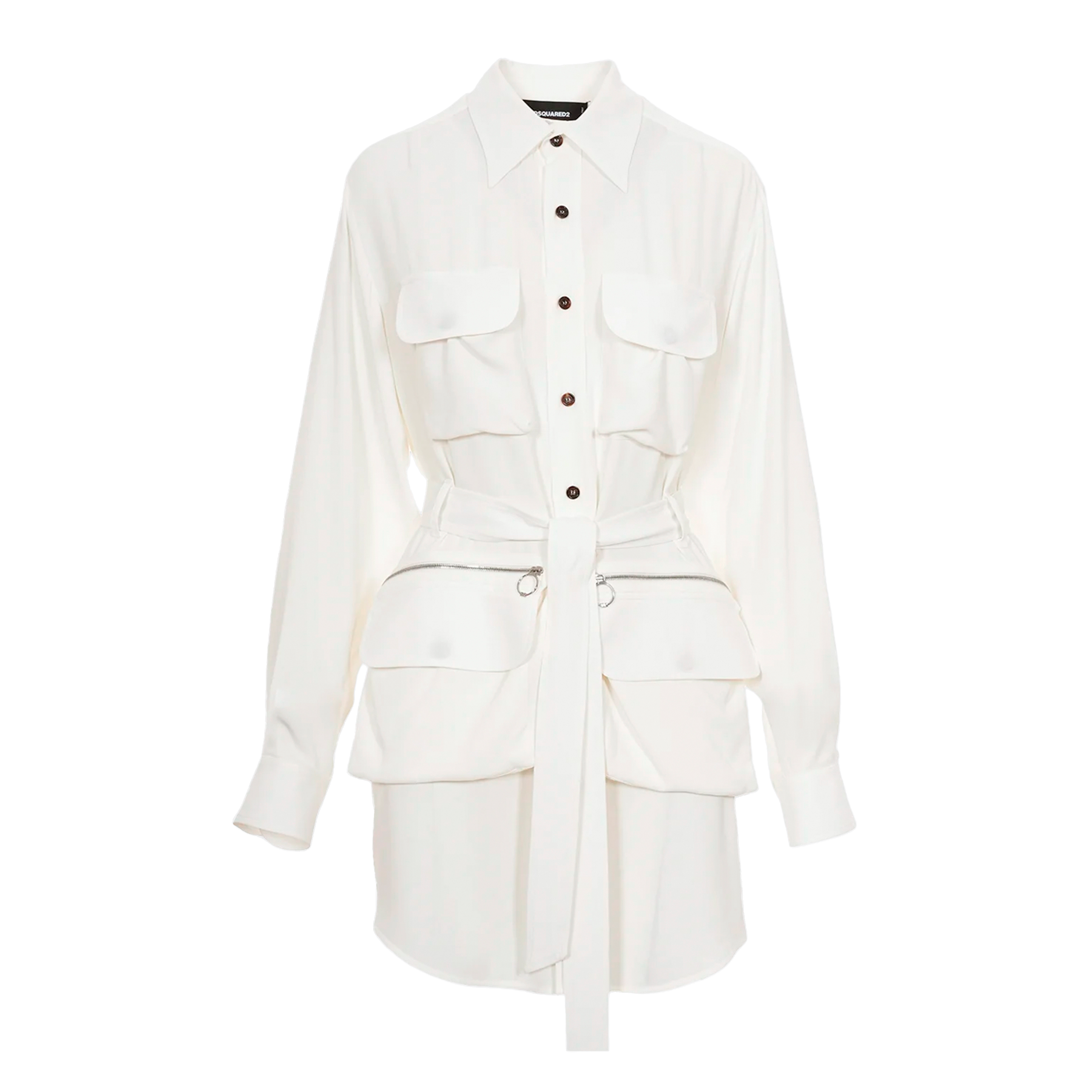 Vestido Blanco Dsquared2 Zip