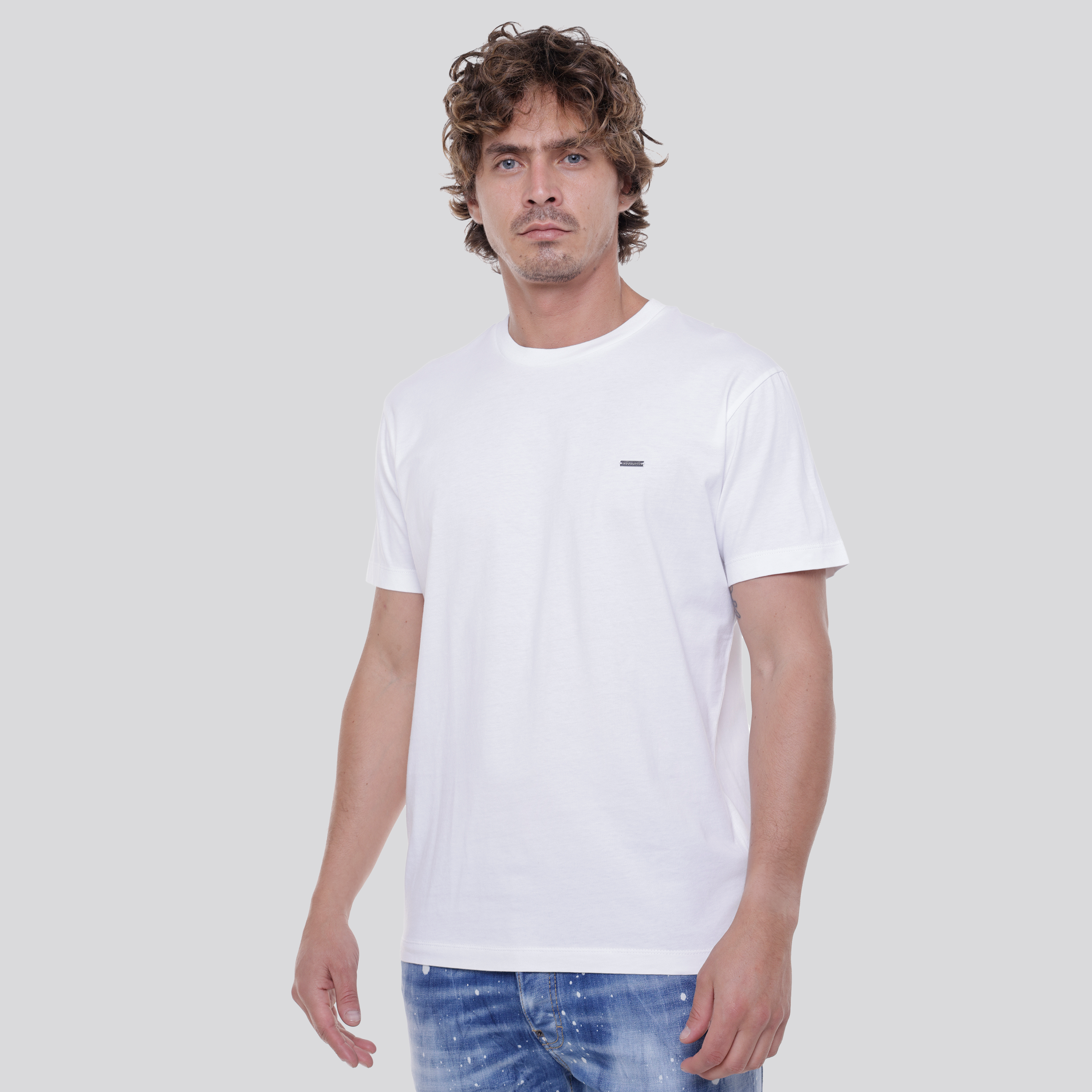 Camiseta Blanca Dsquared2 Basic Plaque