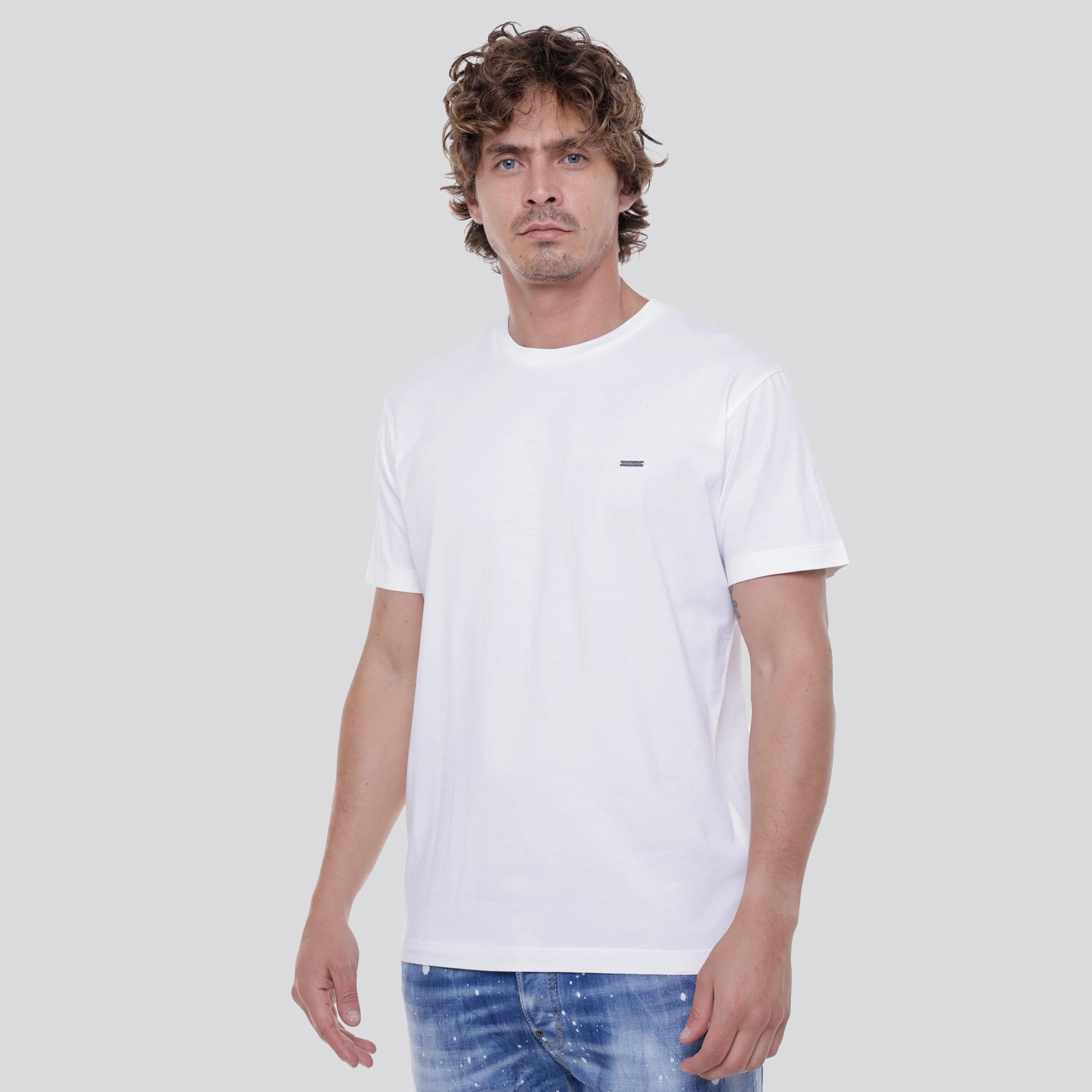 Camiseta Blanca Dsquared2 Basic Plaque