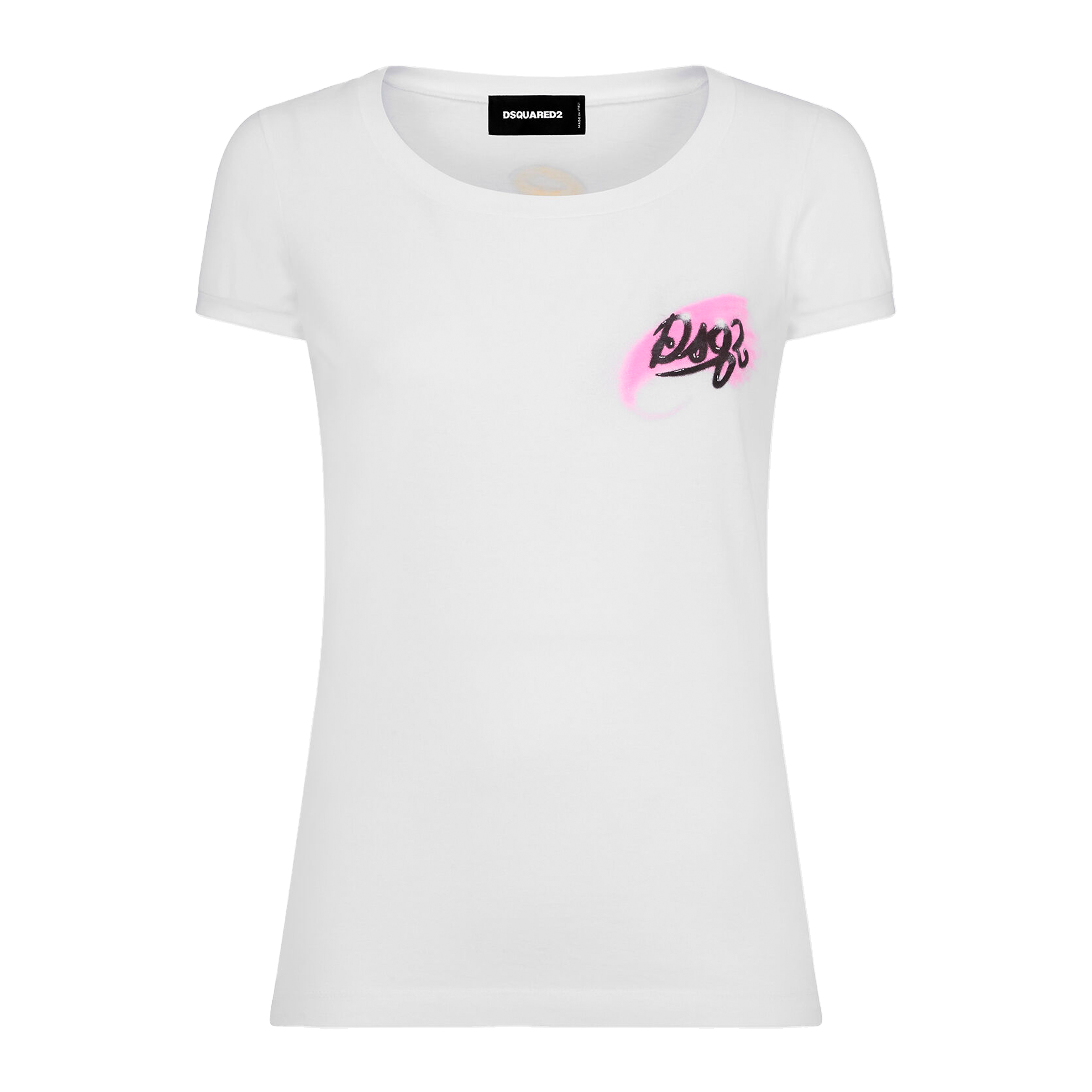Camiseta Blanca Dsquared2 Scoop Logo