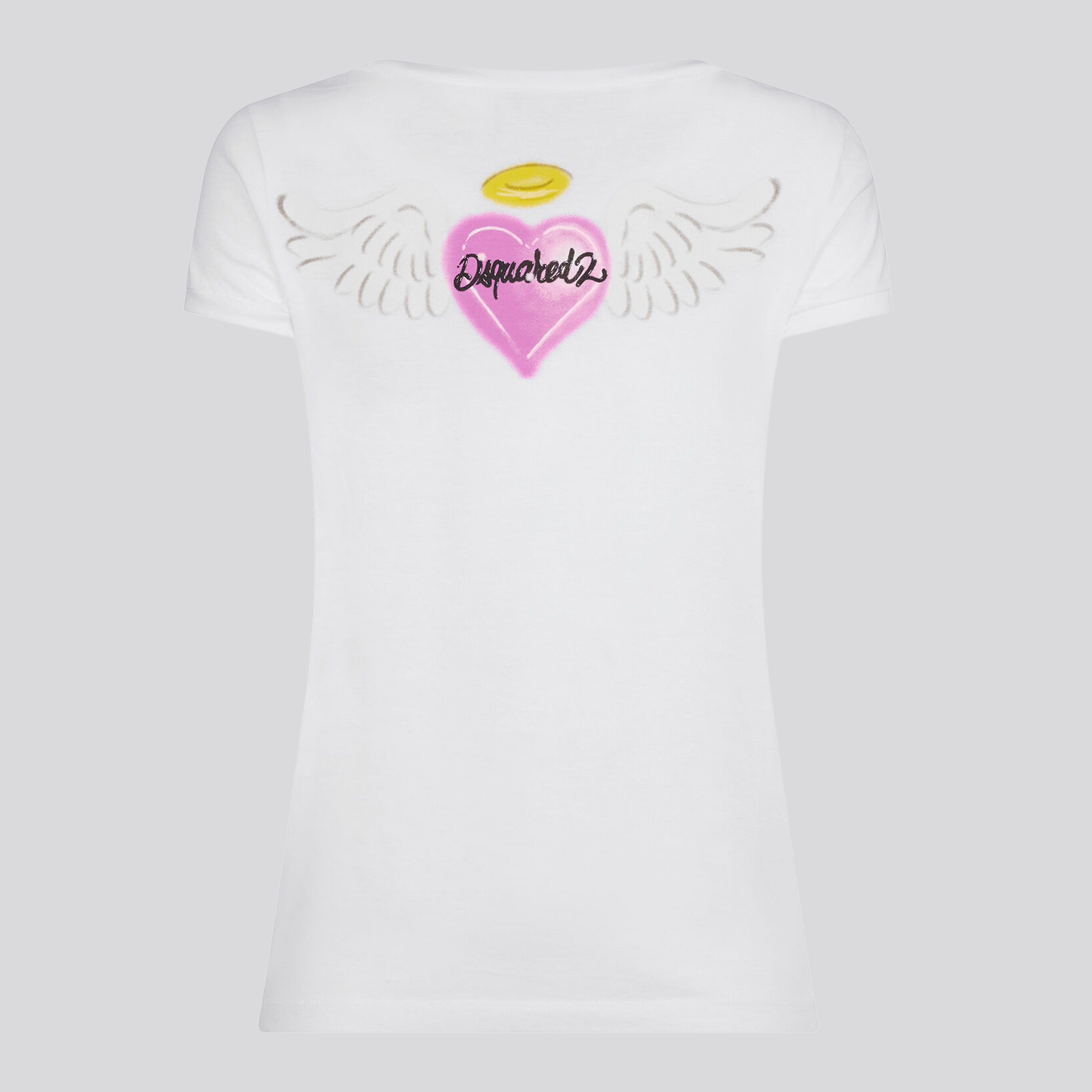 Camiseta Blanca Dsquared2 Scoop Logo