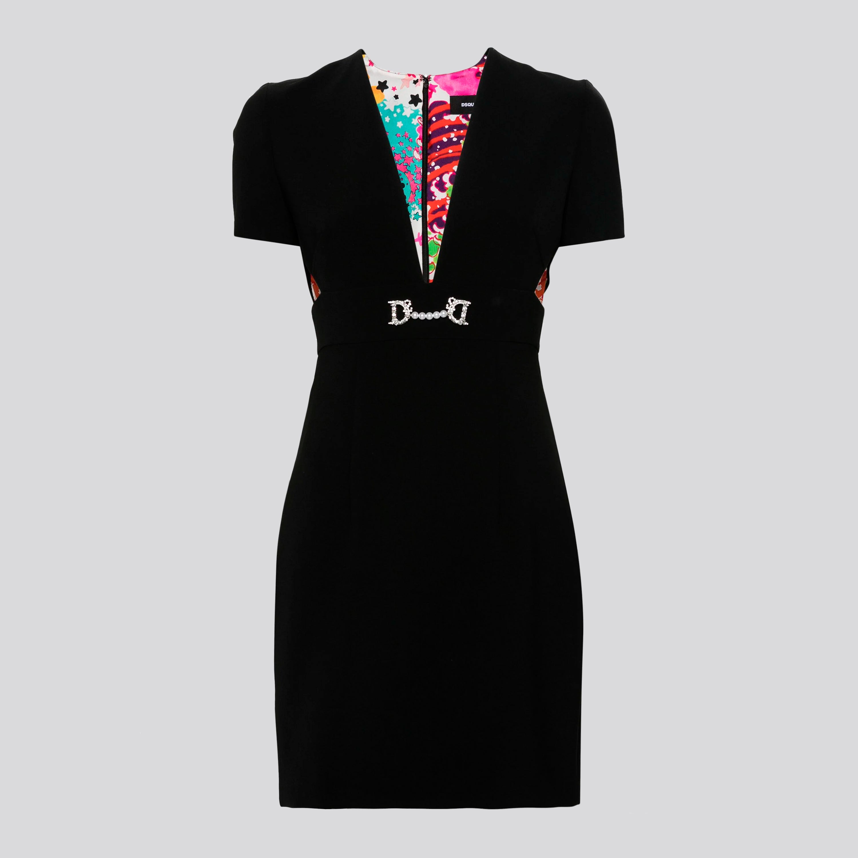 Vestido Negro Dsquared2 Double D2