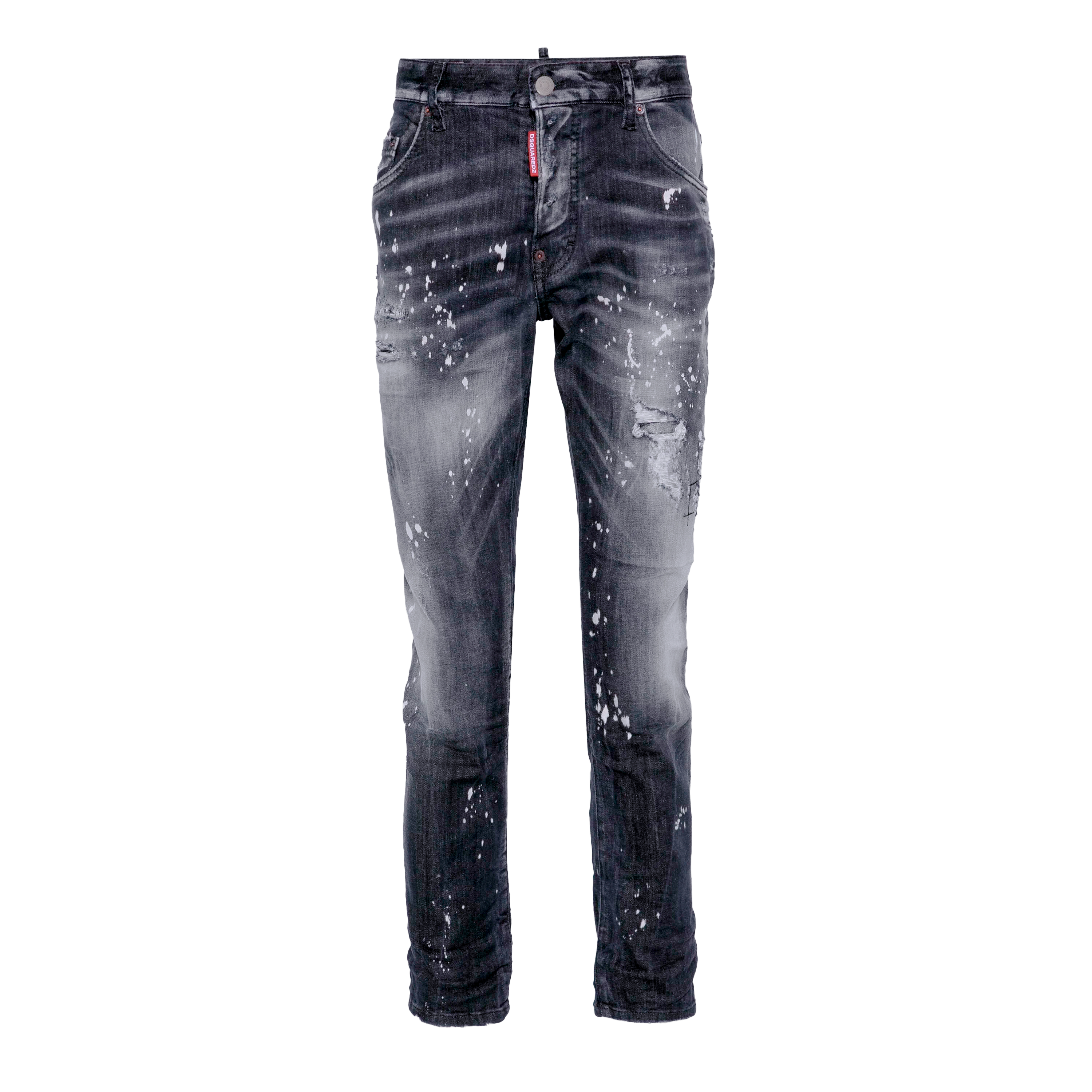Jeans Negro Dsquared2 Skater Silver Patch
