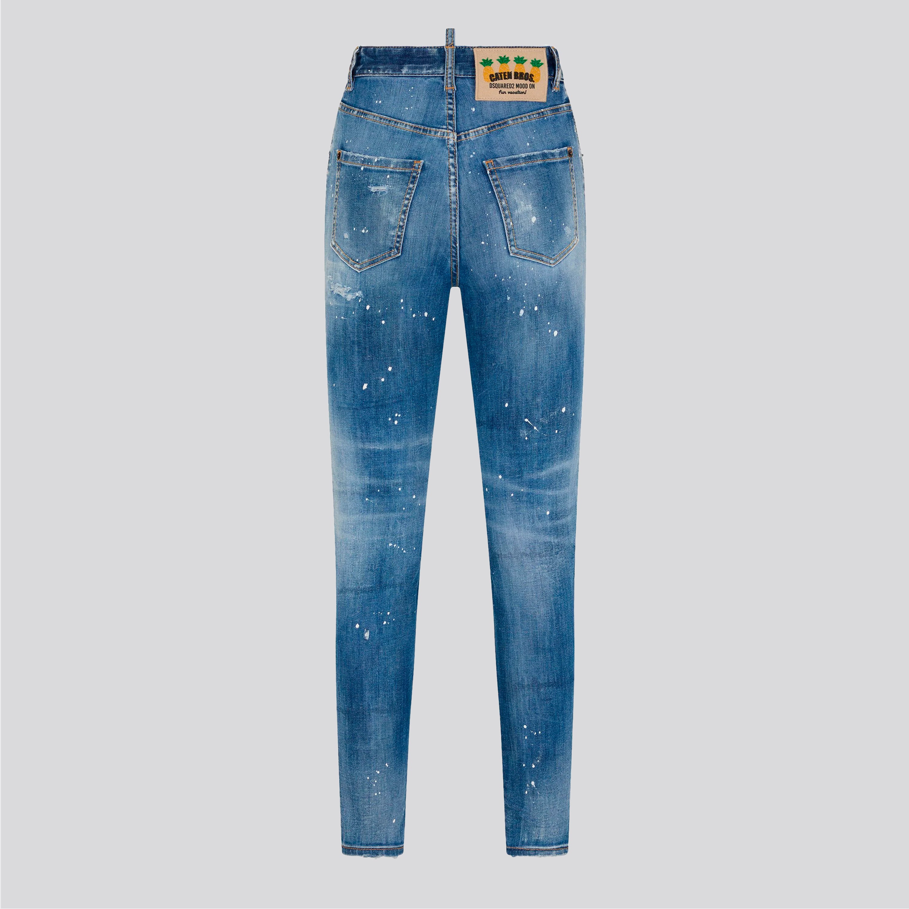 Jeans Denim Dsquared2 High Waist Twiggy Mood On