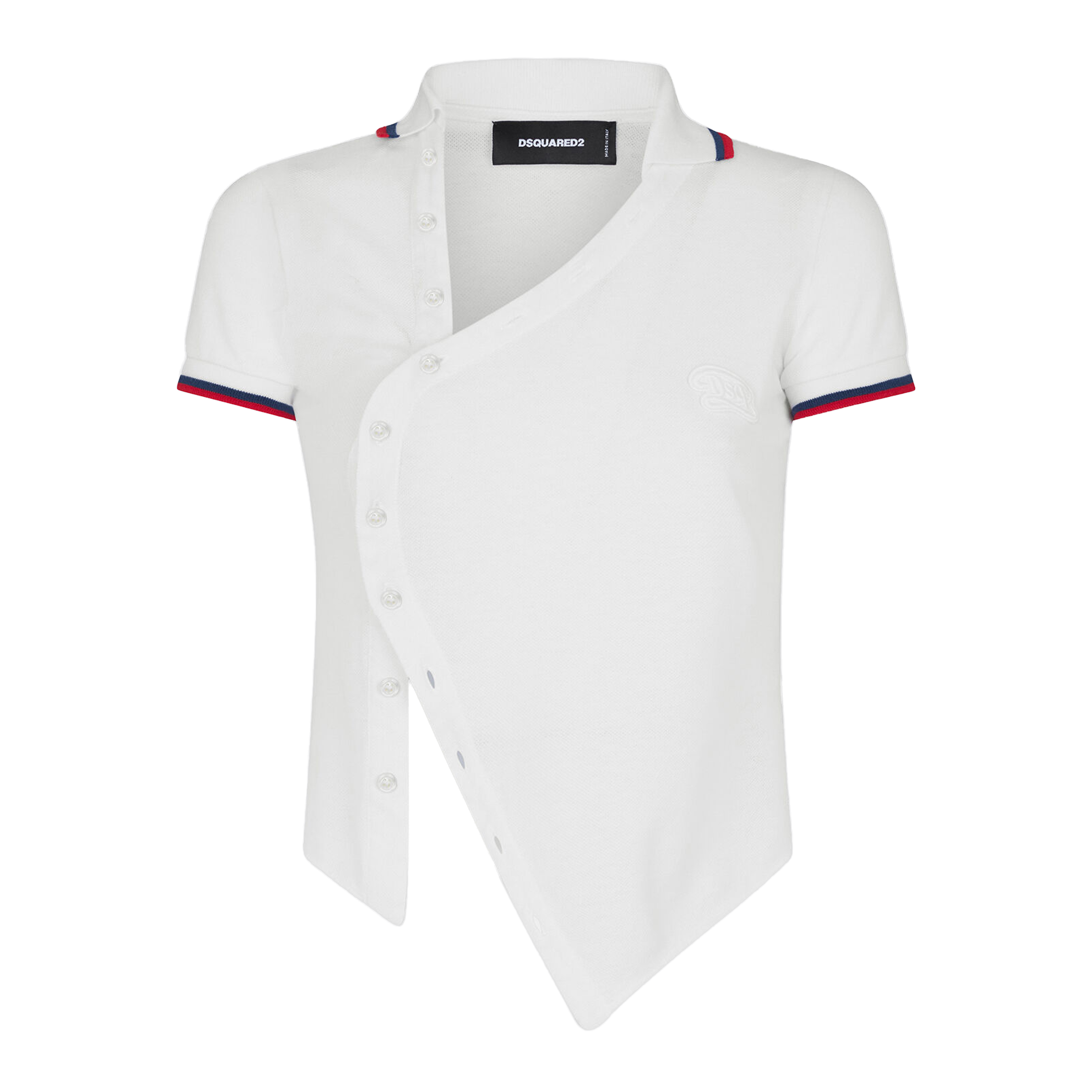 Top Blanco Dsquared2 Asymmetric