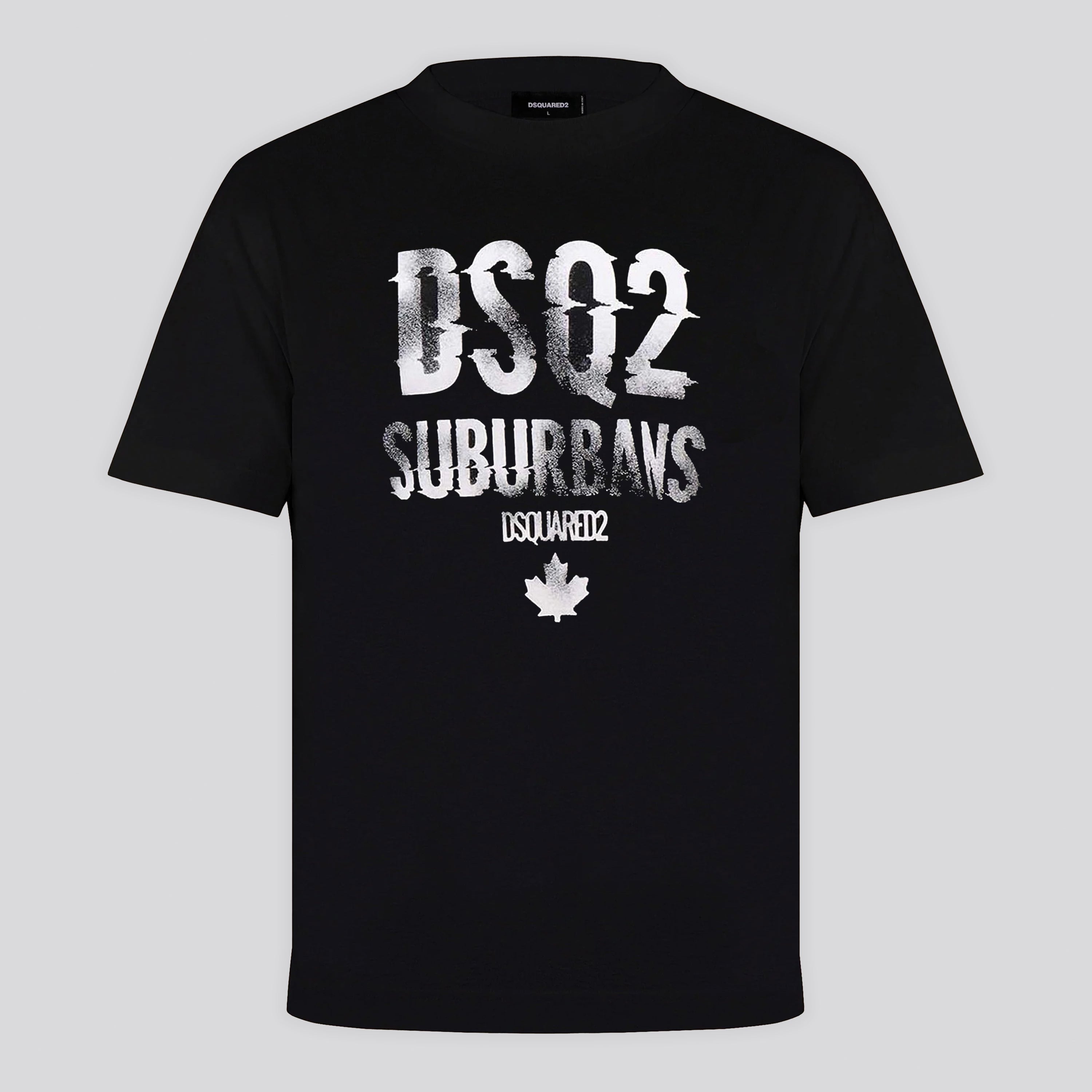 Camiseta Negra Dsquared2 Dsq2 Suburbans