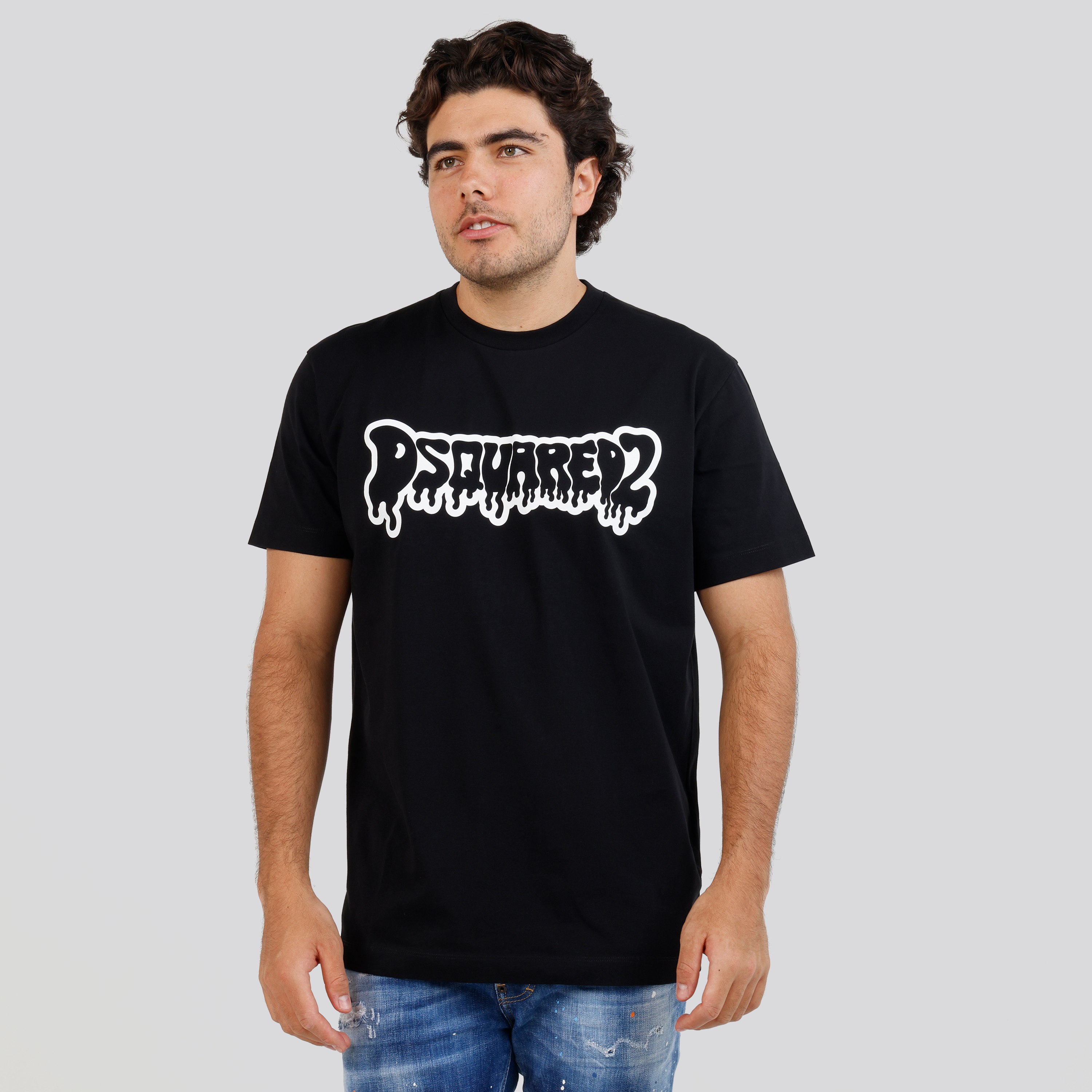 Camiseta Negra Dsquared2 Logo