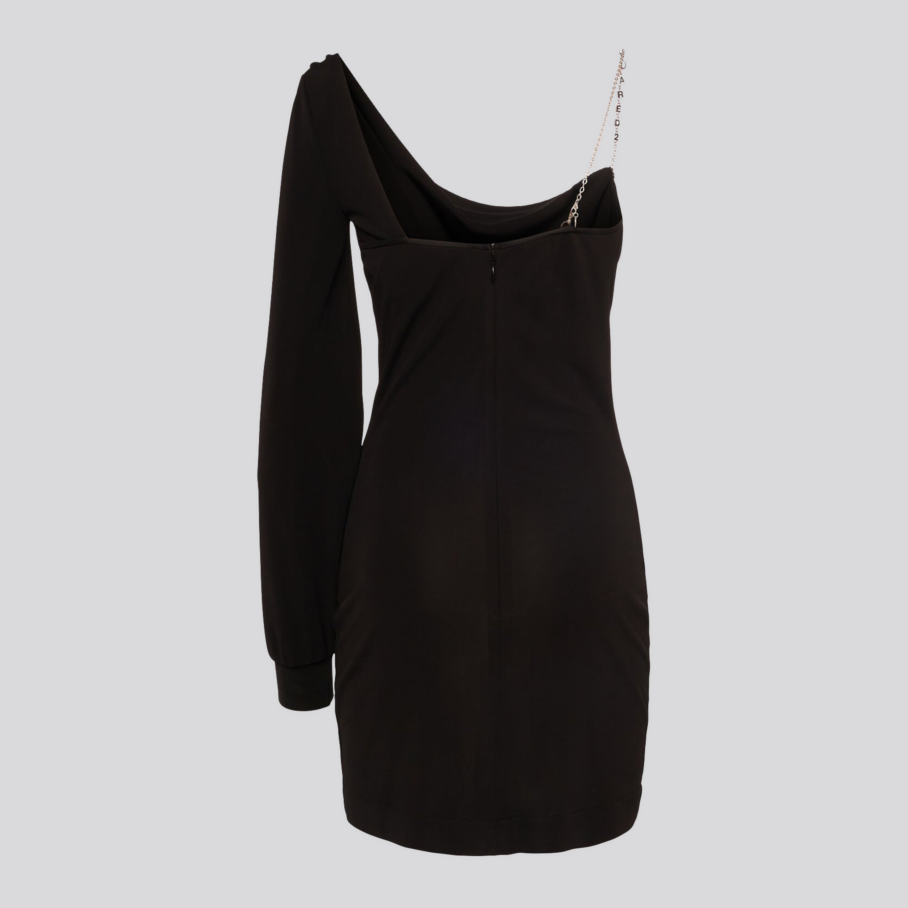 Vestido Negro Dsquared2 One Sleeve