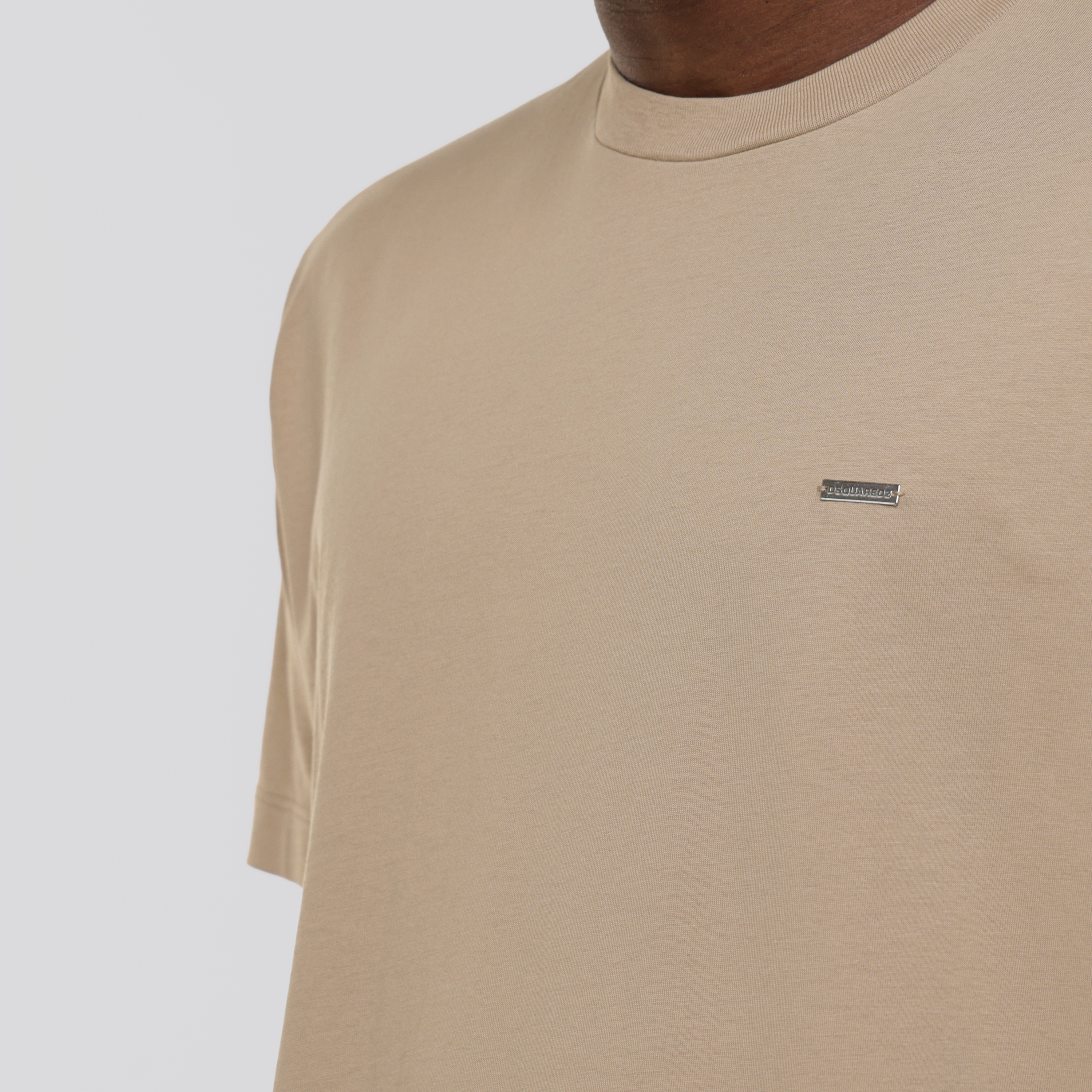 Camiseta Beige Dsquared2 Basic Plaque