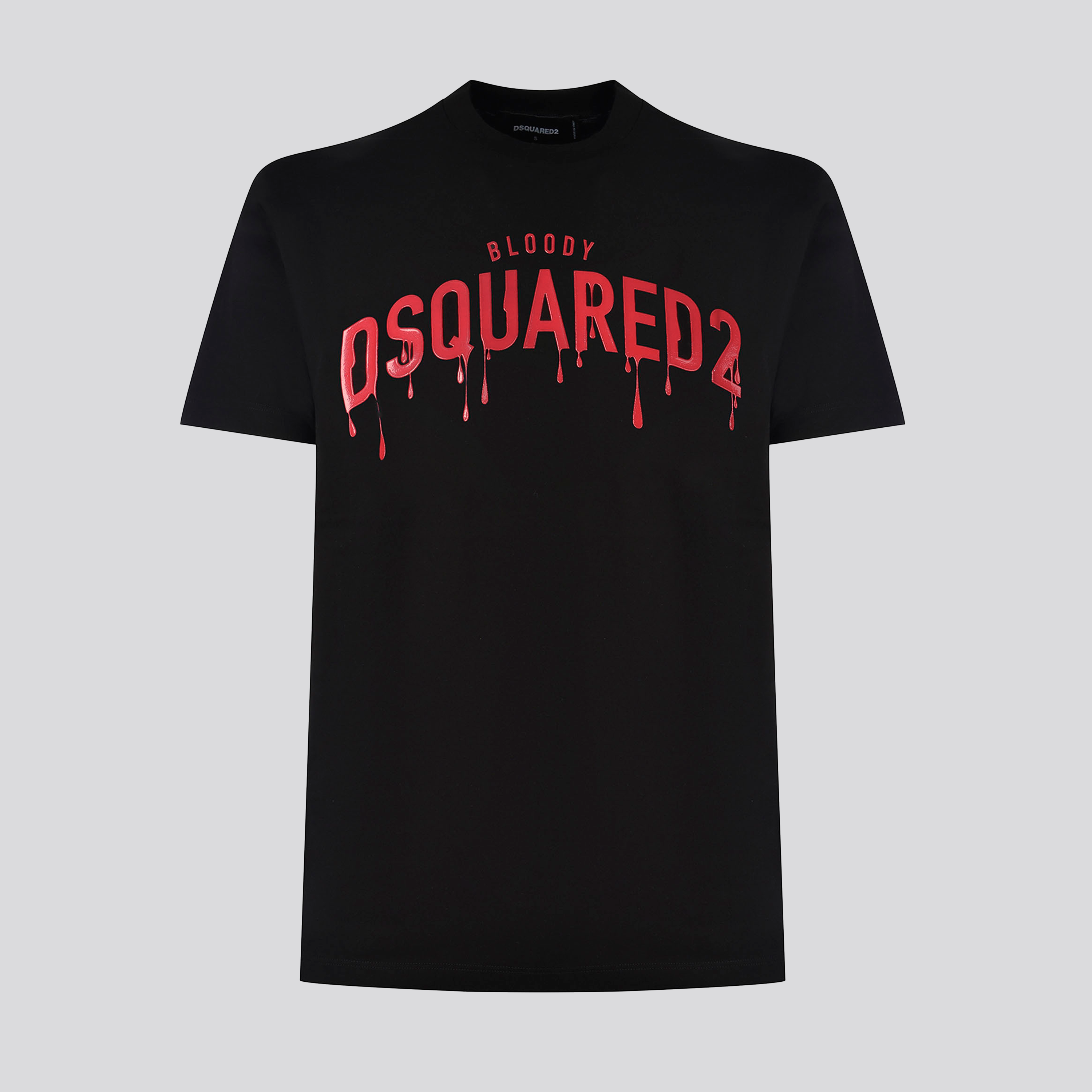 Camiseta Negra Dsquared2 Multi Tears