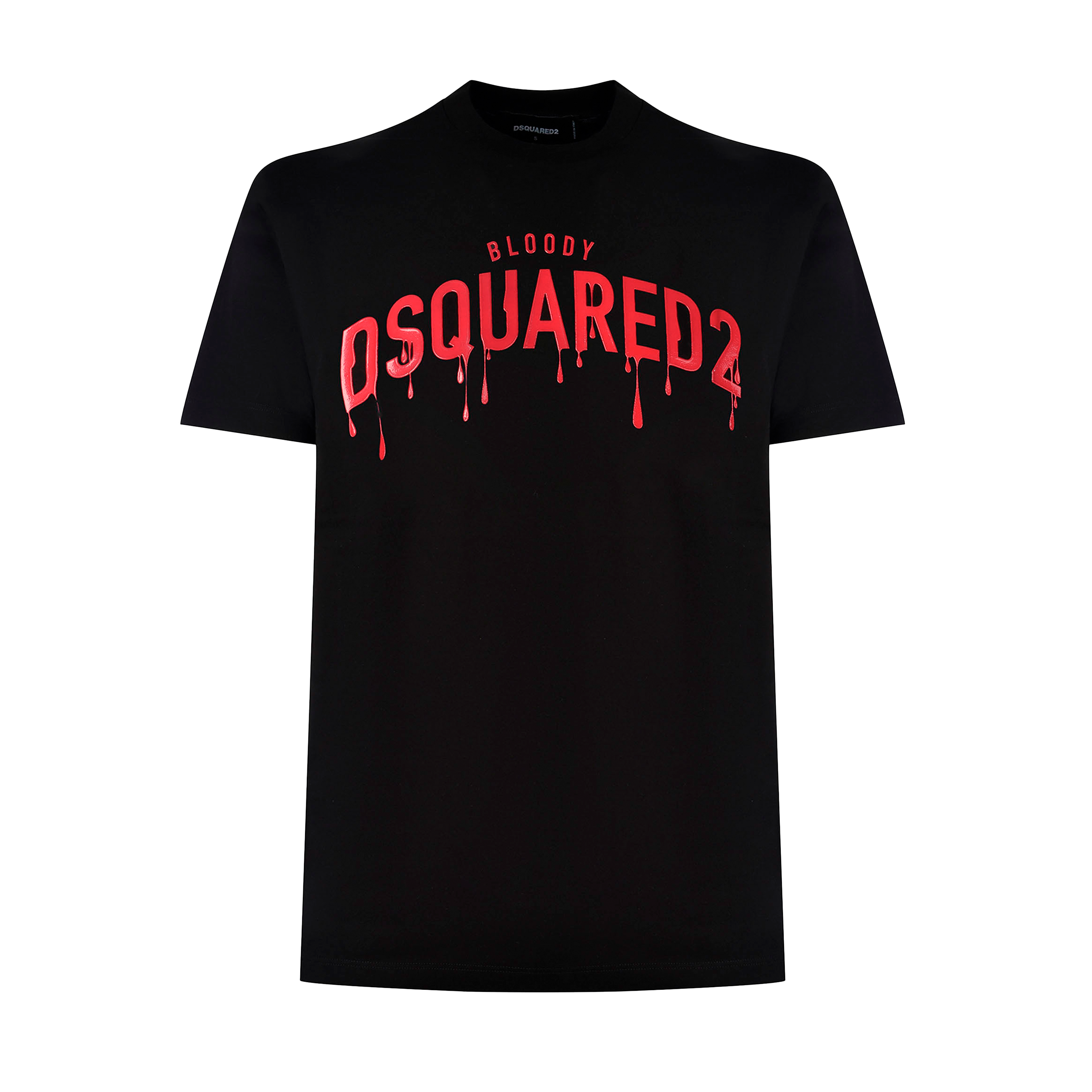 Camiseta Negra Dsquared2 Multi Tears