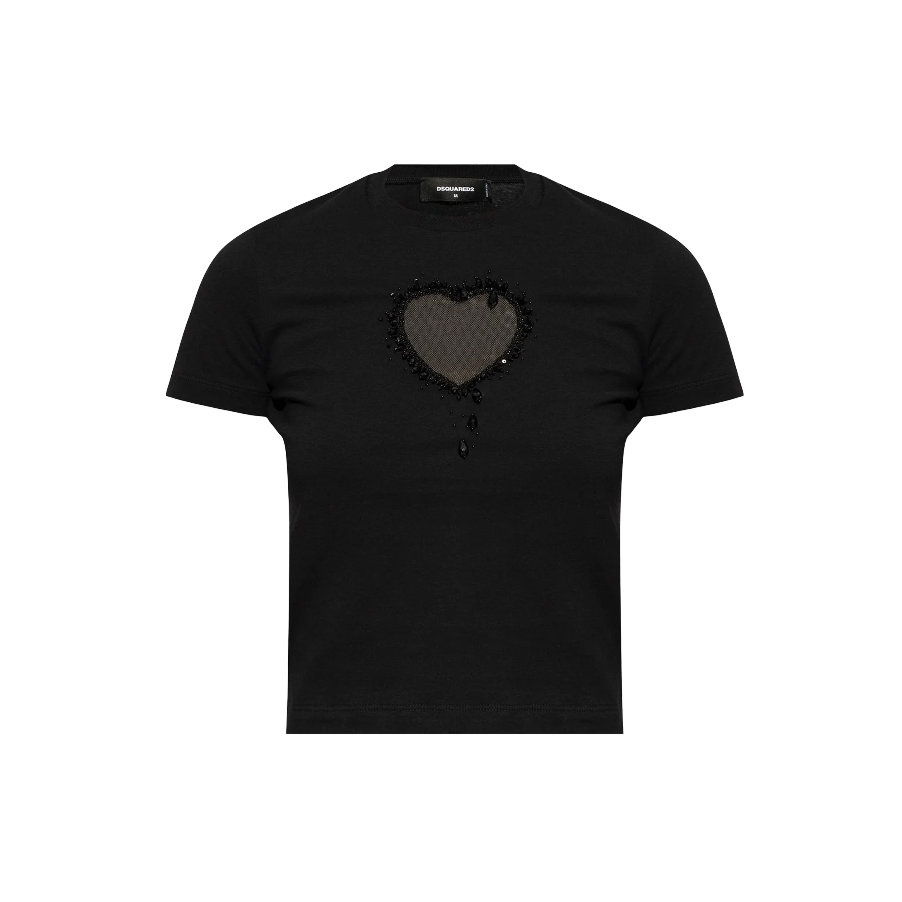 Camiseta Negra Dsquared2 Heart
