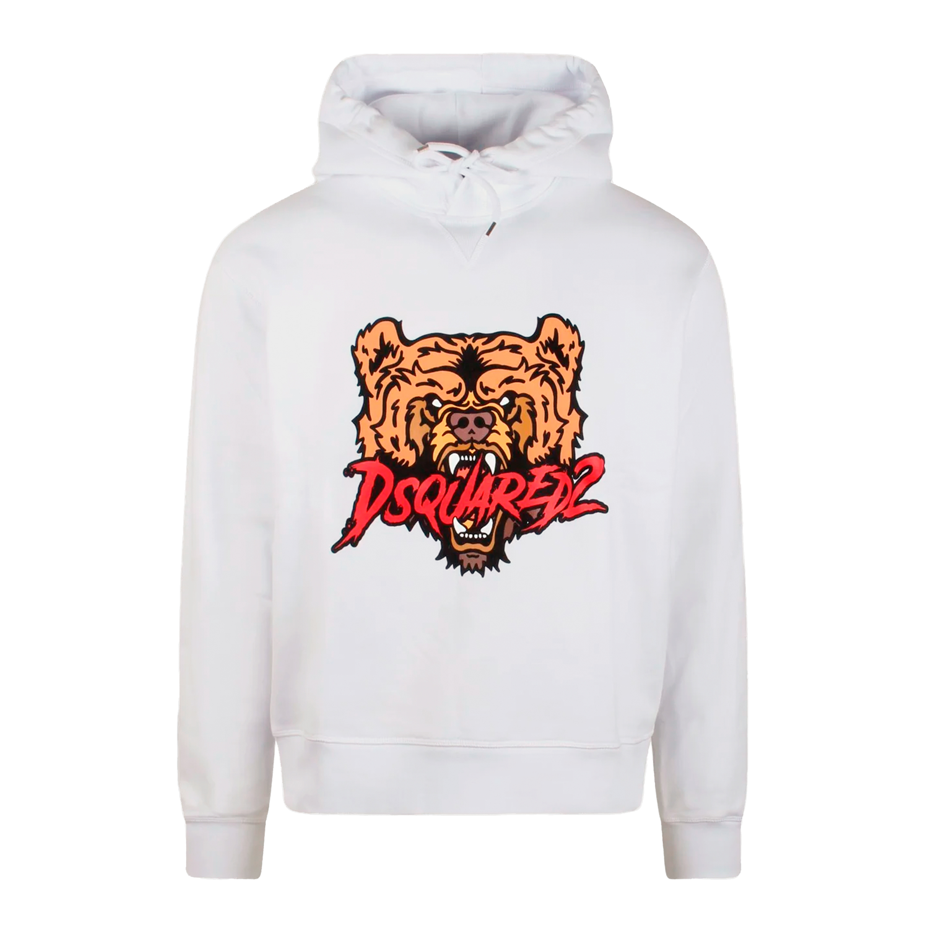 Buzo Tipo Hoodie Blanco Dsquared2 Tiger