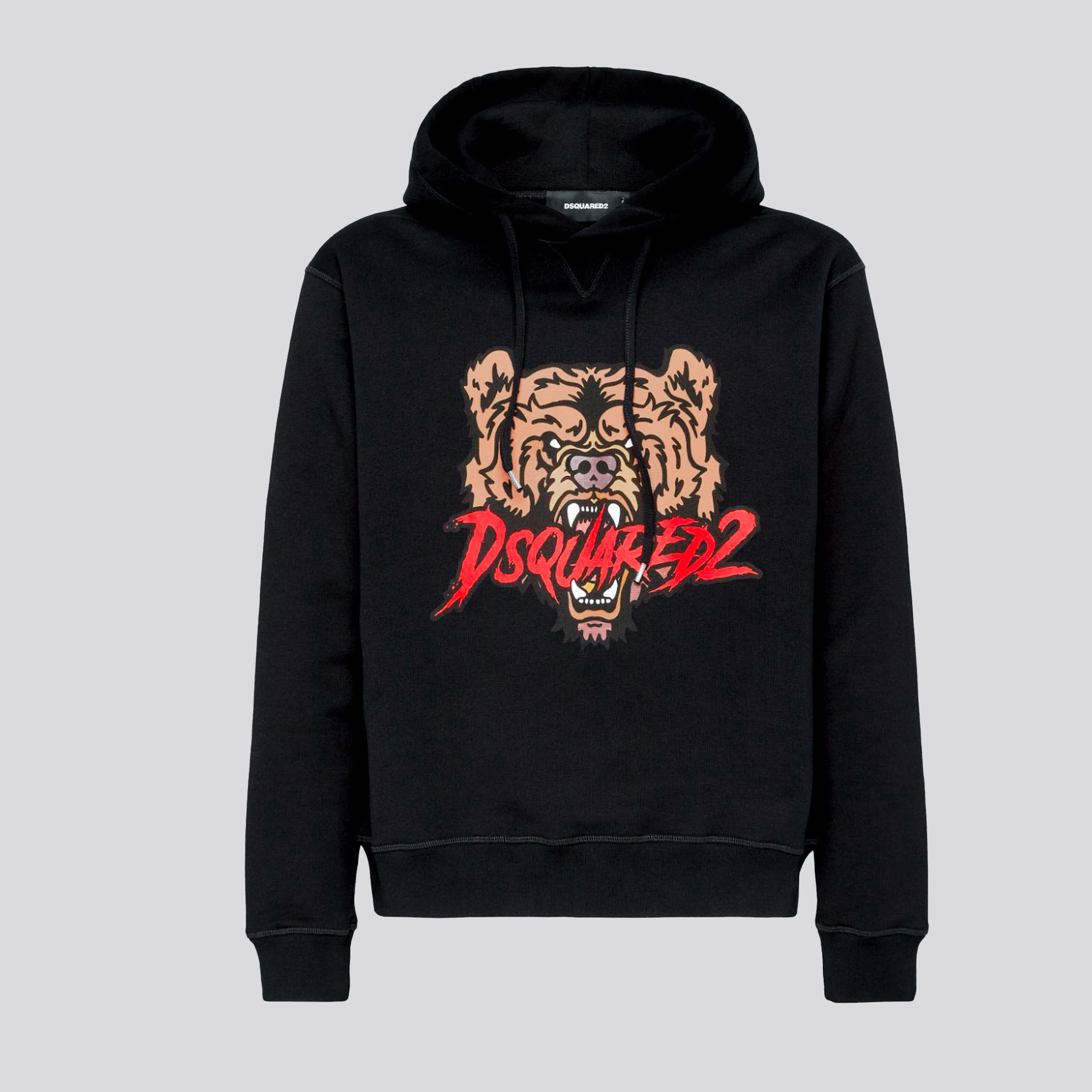 Buzo Tipo Hoodie Negro Dsquared2 Tiger