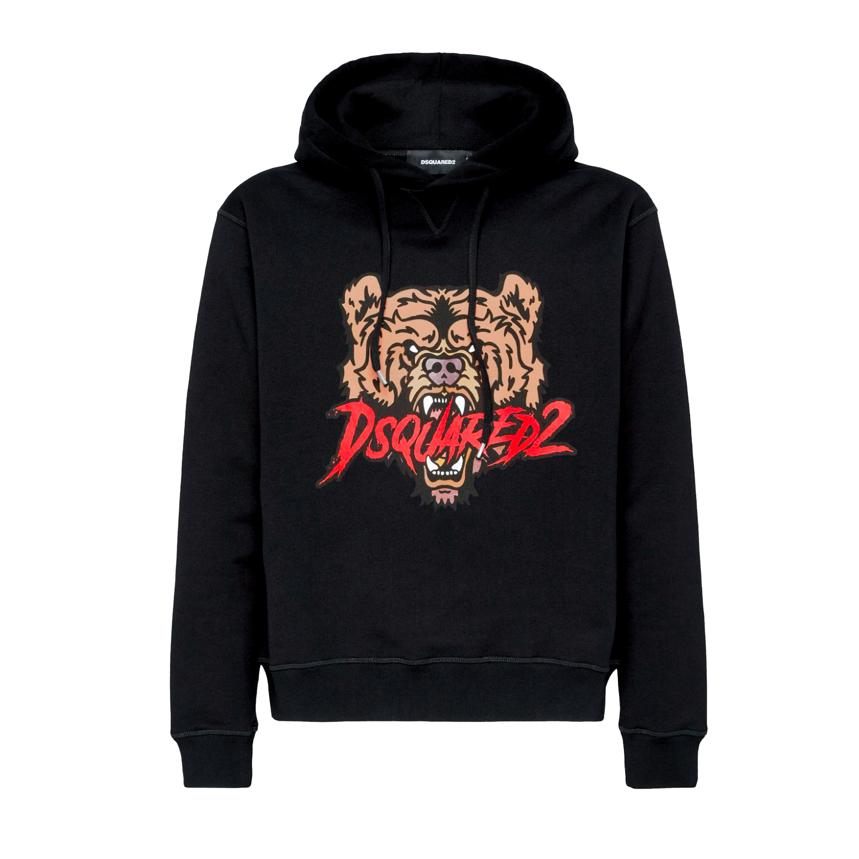 Buzo Tipo Hoodie Negro Dsquared2 Tiger