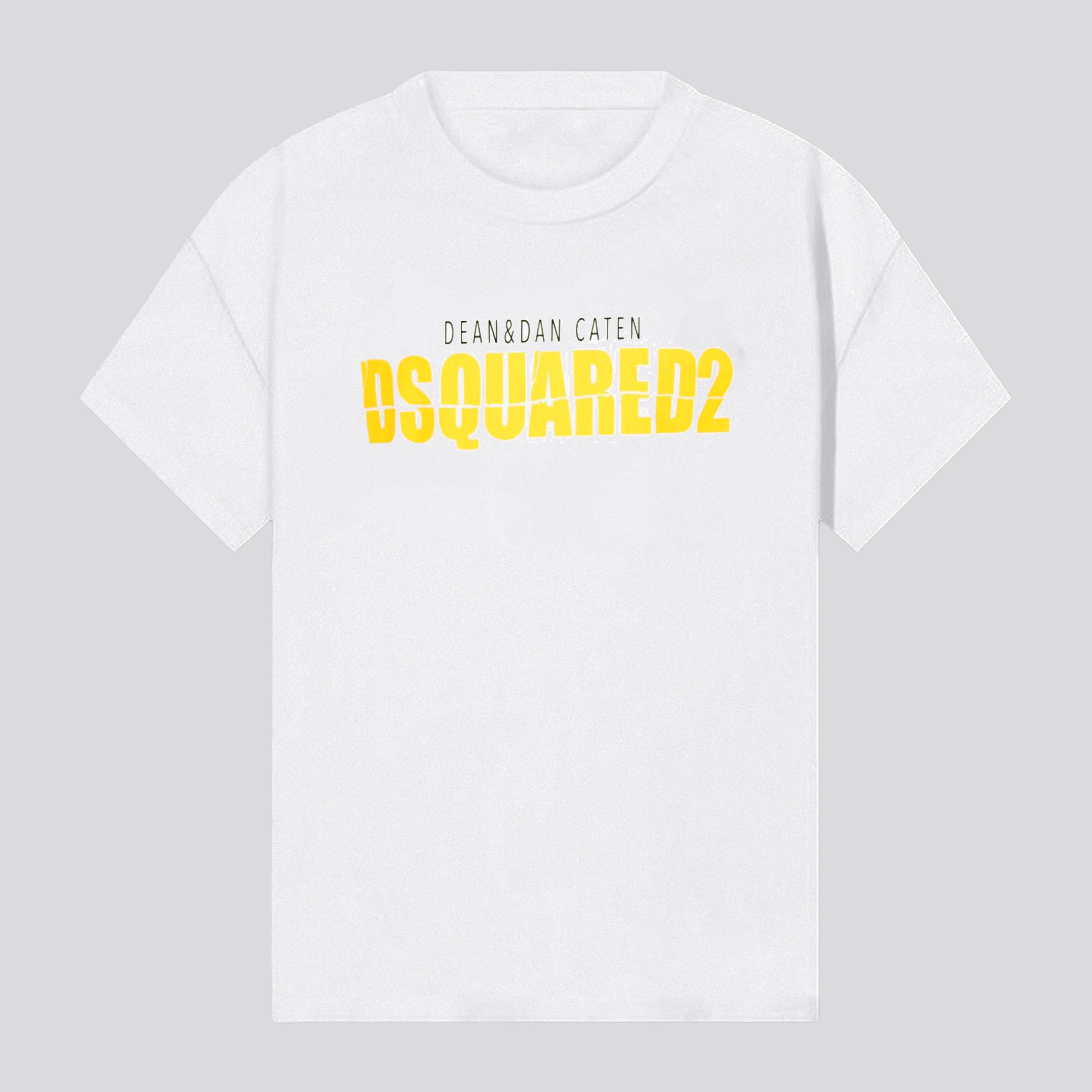 Camiseta Blanca Dsquared2 Amarillo Dan