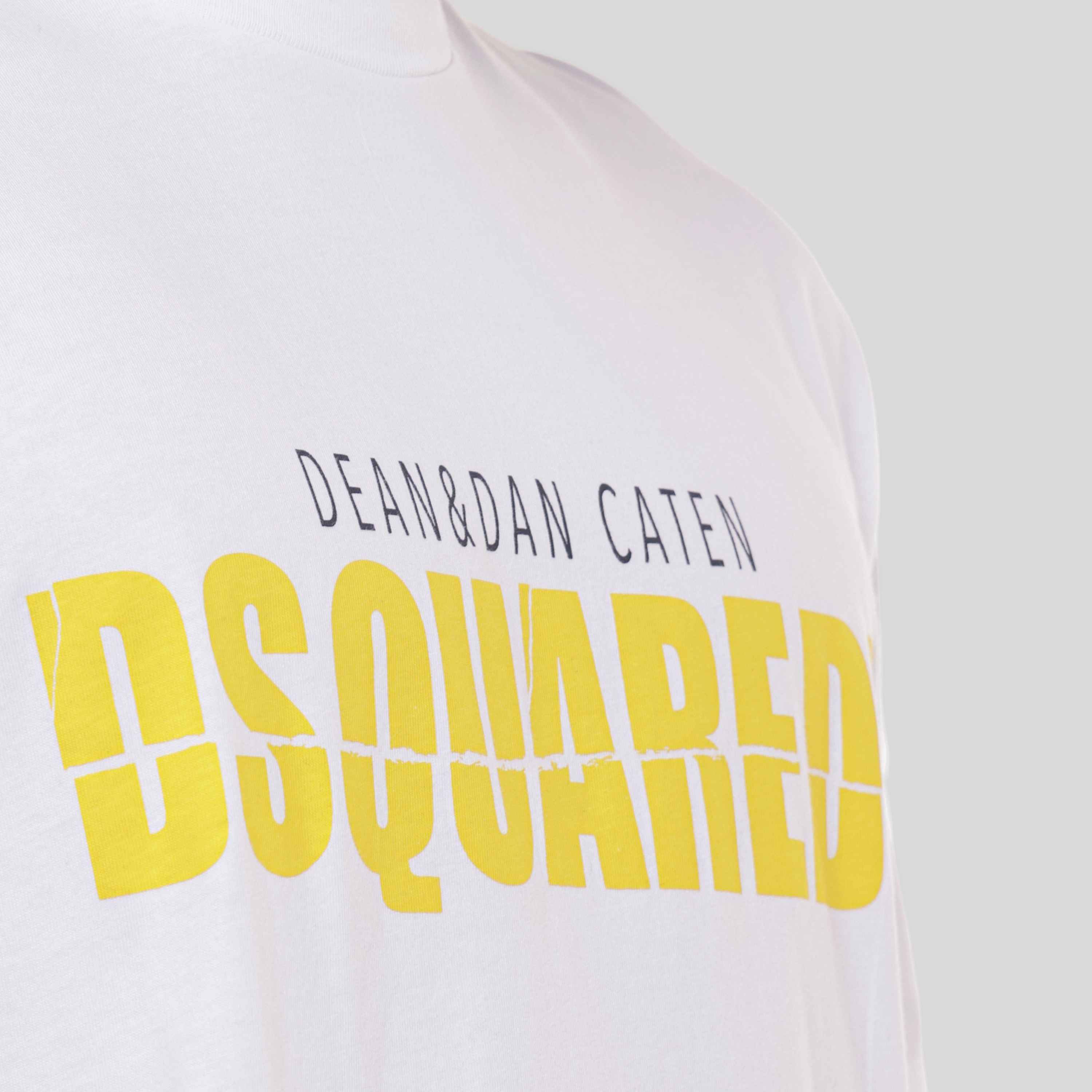 Camiseta Blanca Dsquared2 Amarillo Dan