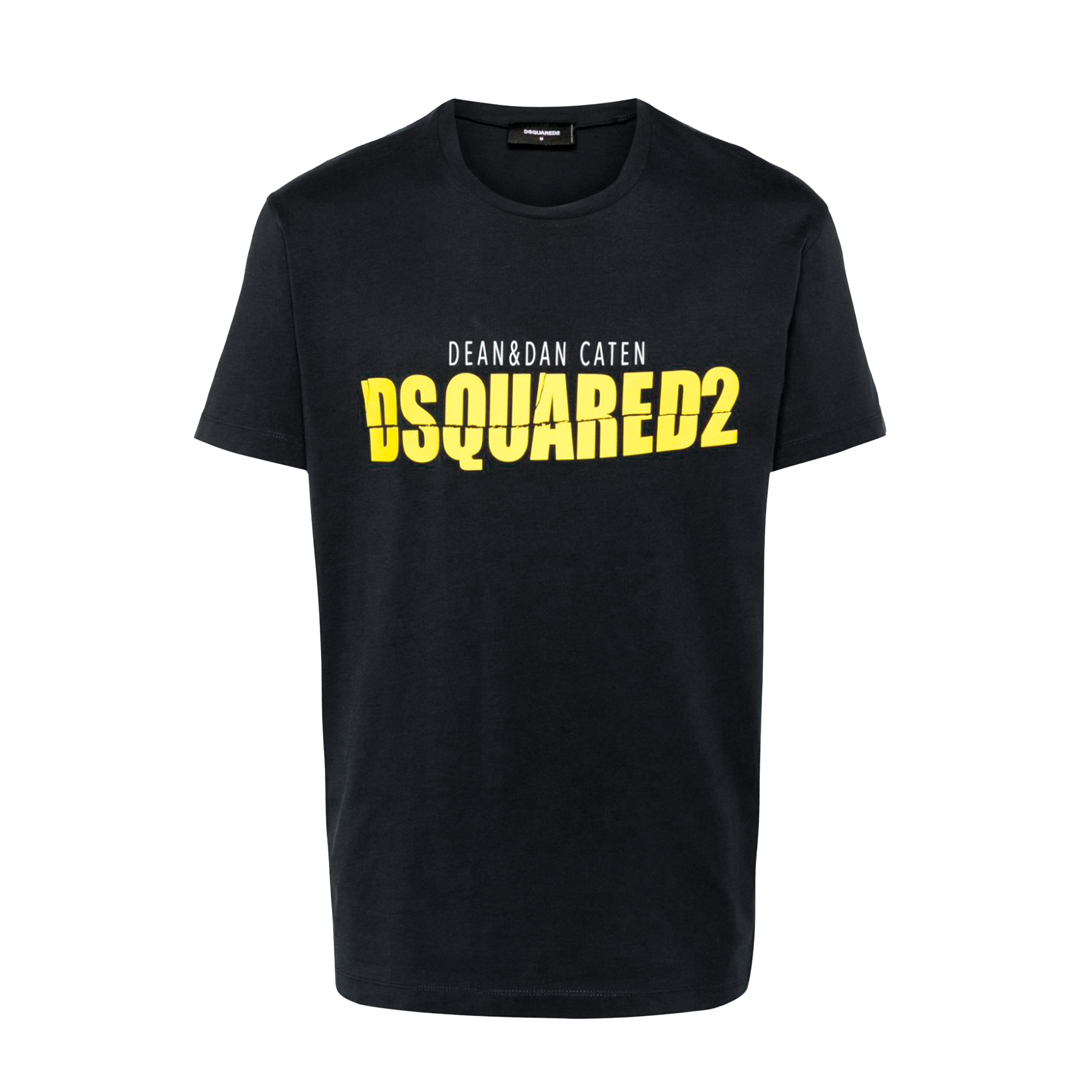 Camiseta Negra Dsquared2 Amarillo Dan