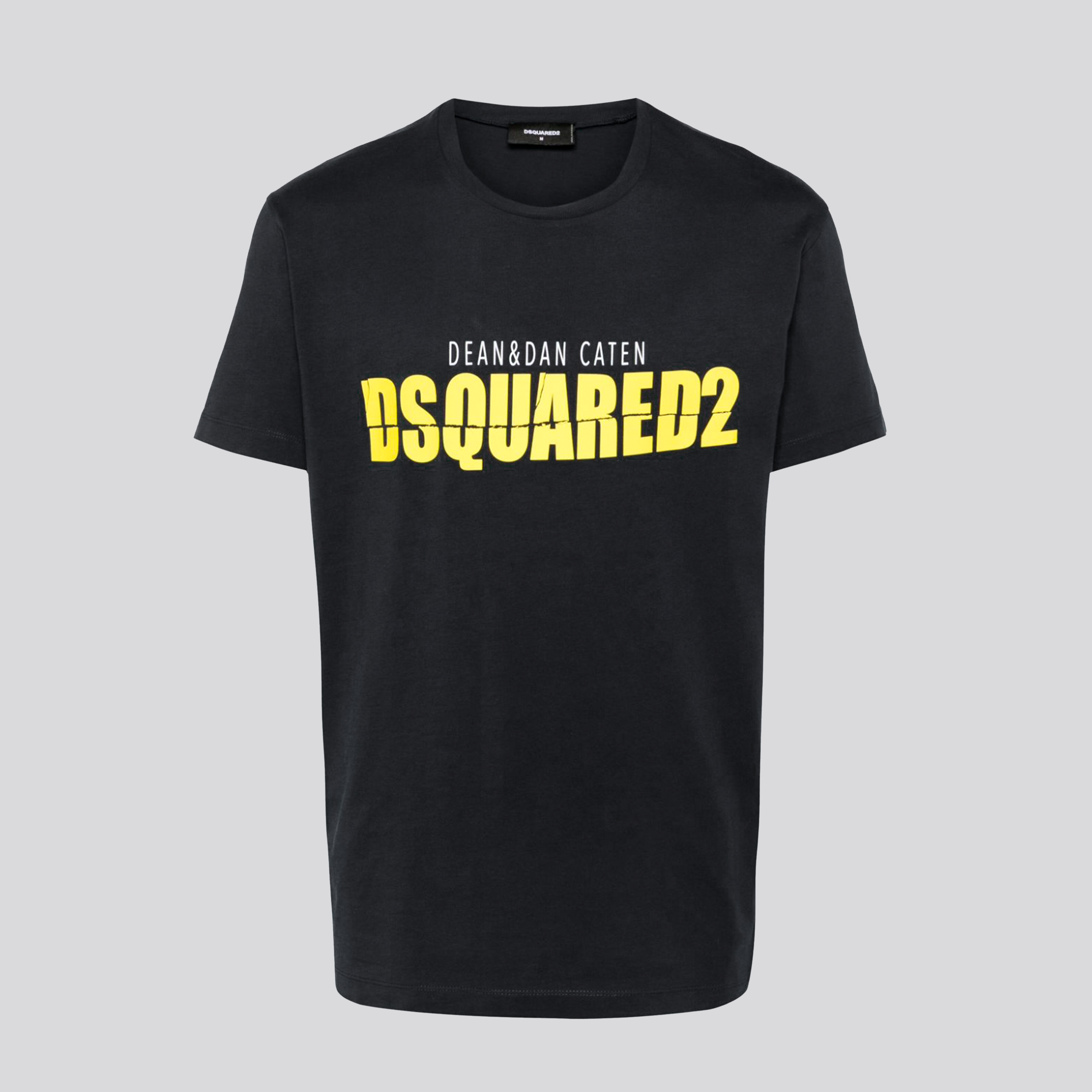 Camiseta Negra Dsquared2 Amarillo Dan