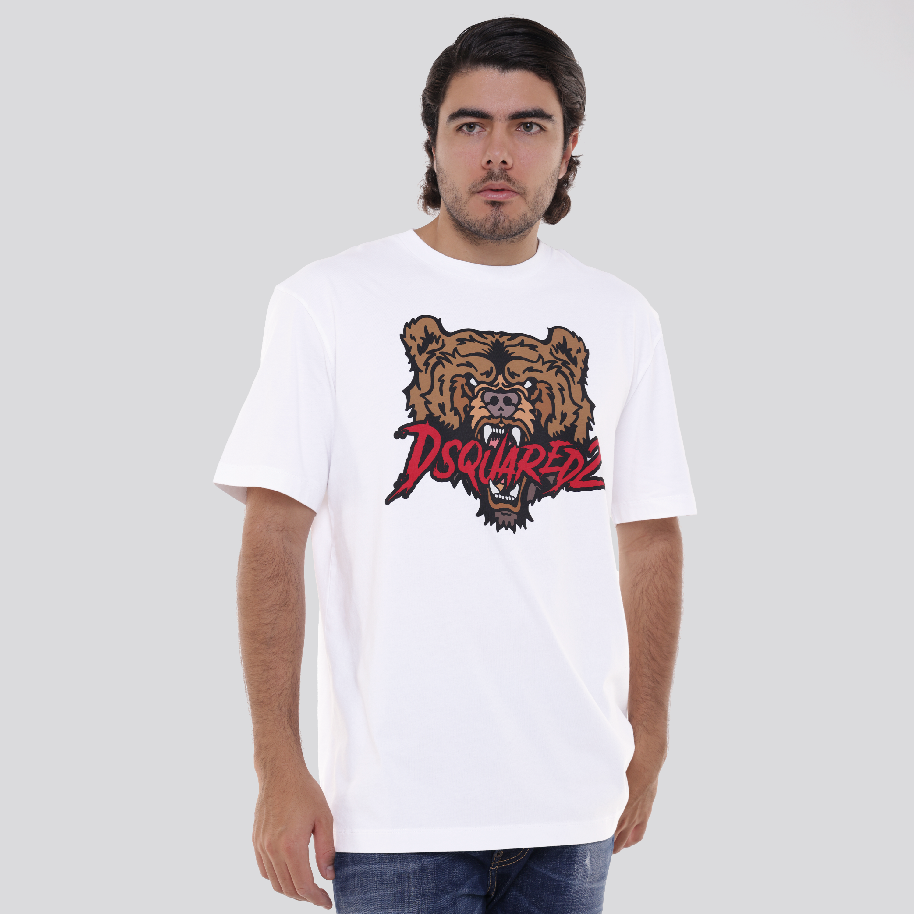 Camiseta Blanca Dsquared2 Graphic Teddy