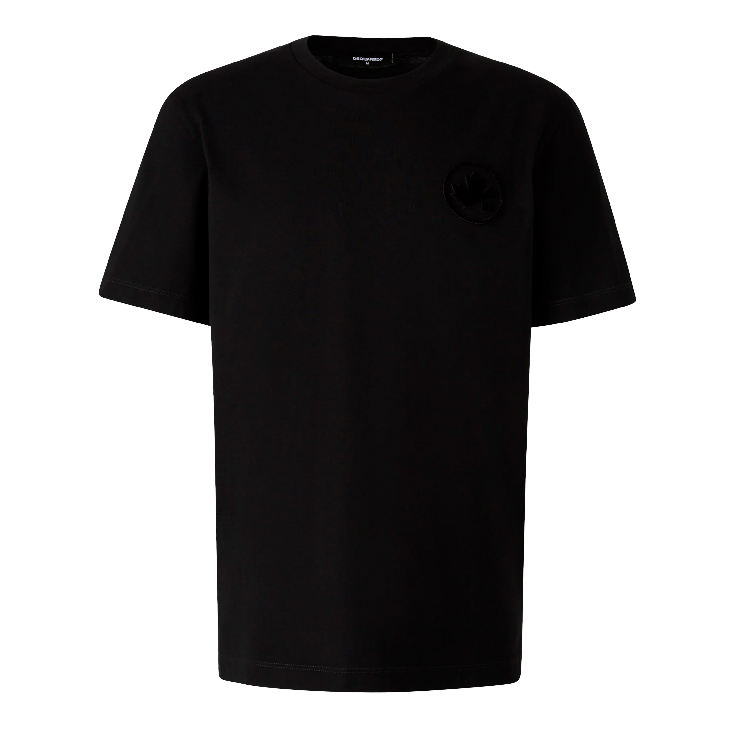 Camiseta Negra Dsquared2 Chest Leaf