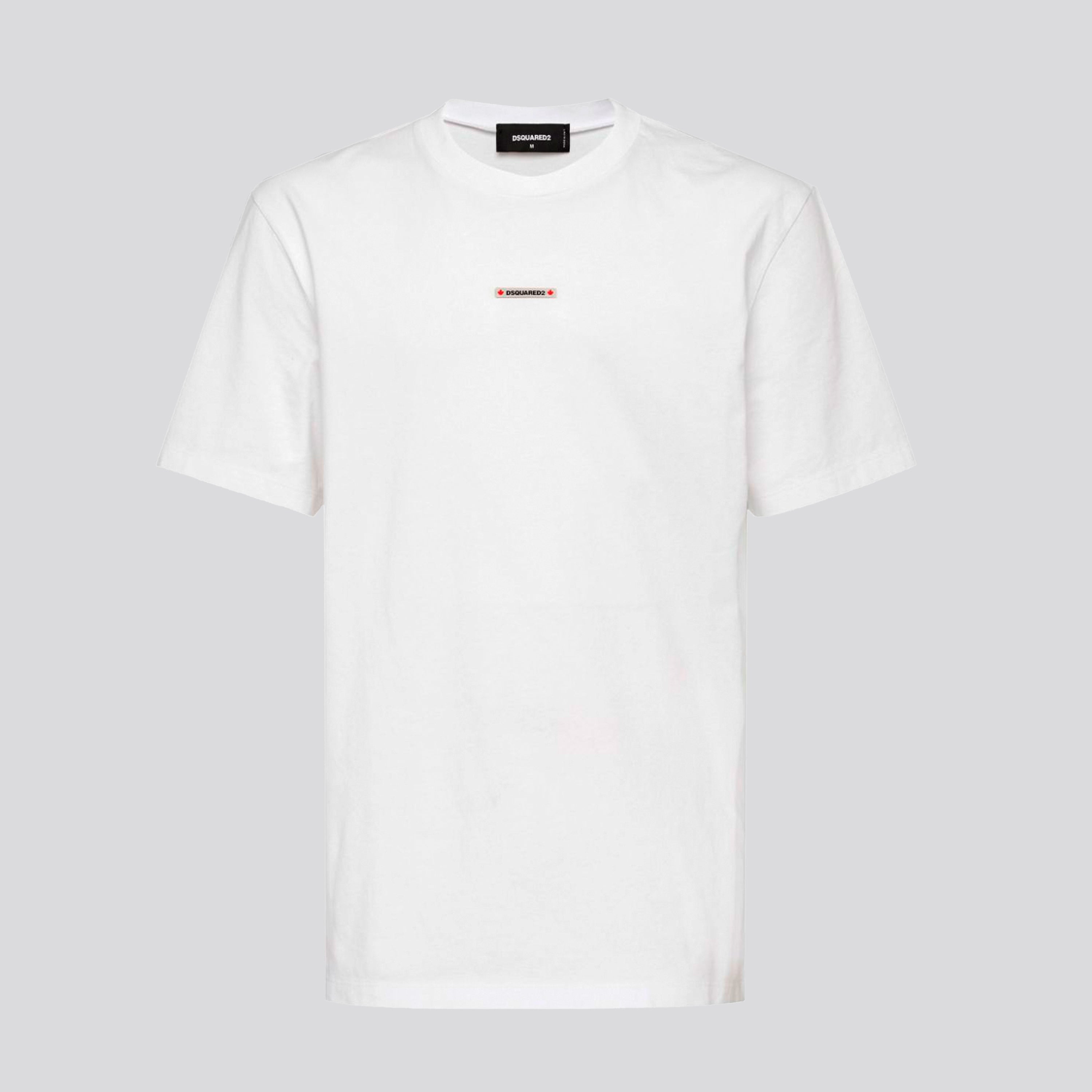 Camiseta Blanca Dsquared2 Patch Logo