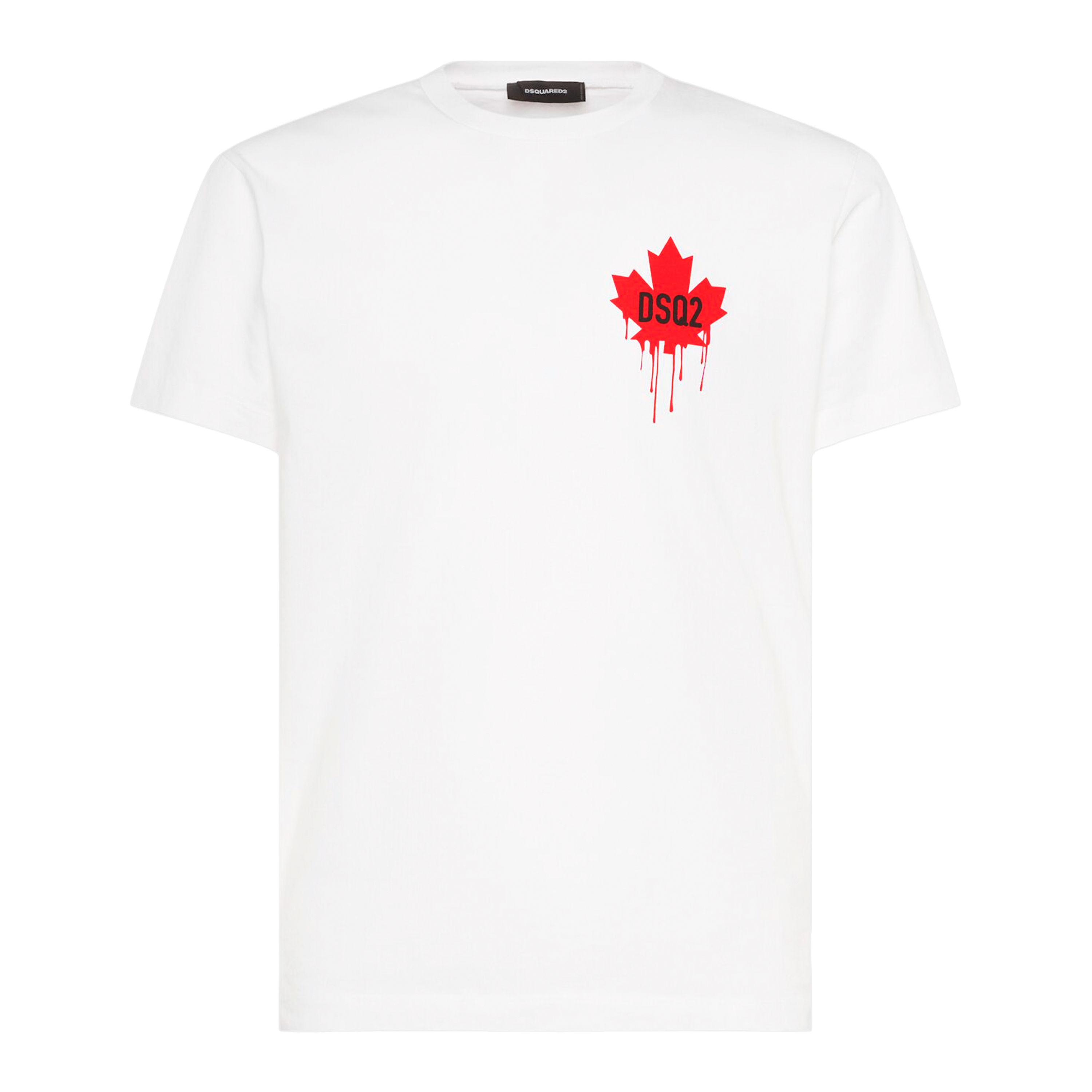 Camiseta Blanca Dsquared2 Leaf Tears