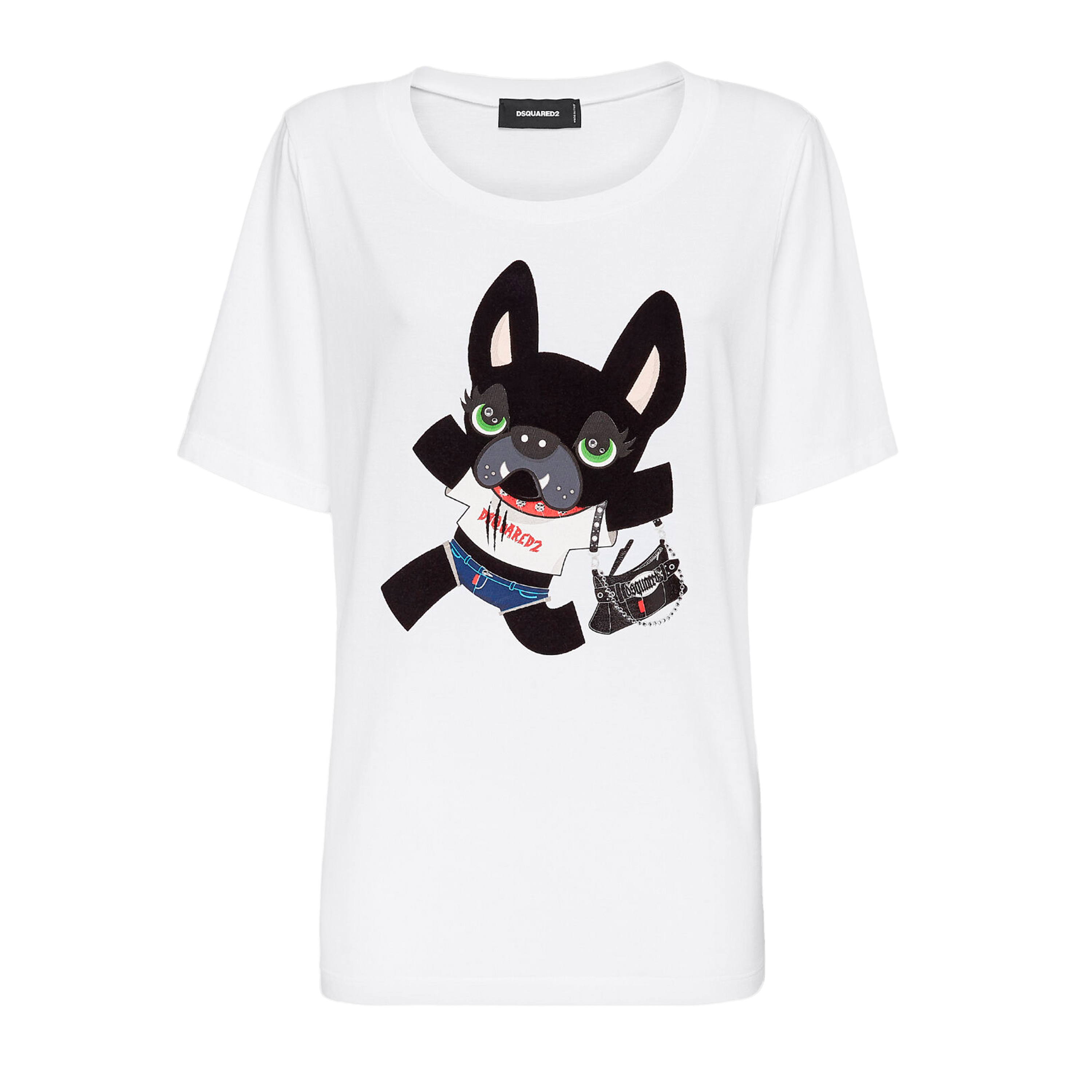 Camiseta Blanca Dsquared2 Dog Print