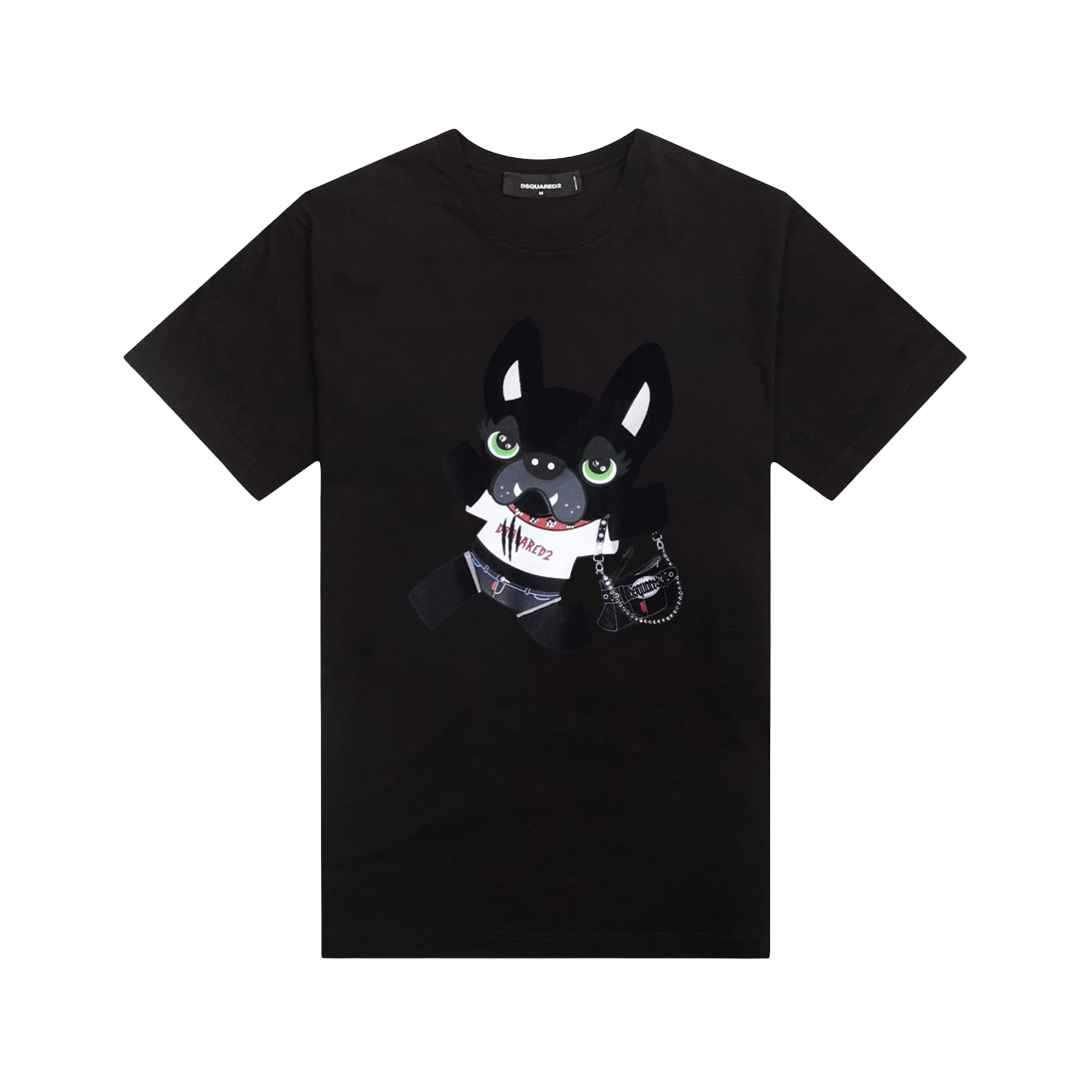 Camiseta Negra Dsquared2 Dog Print