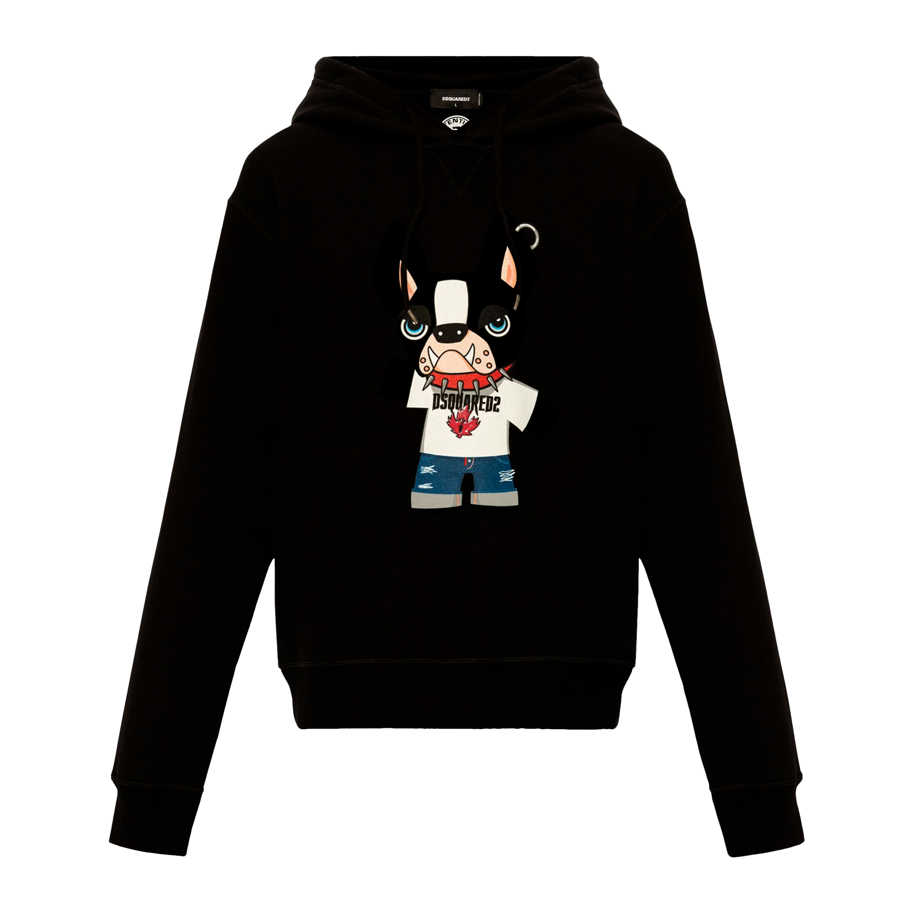 Buzo Tipo Hoodie Negro Dsquared2 Dog