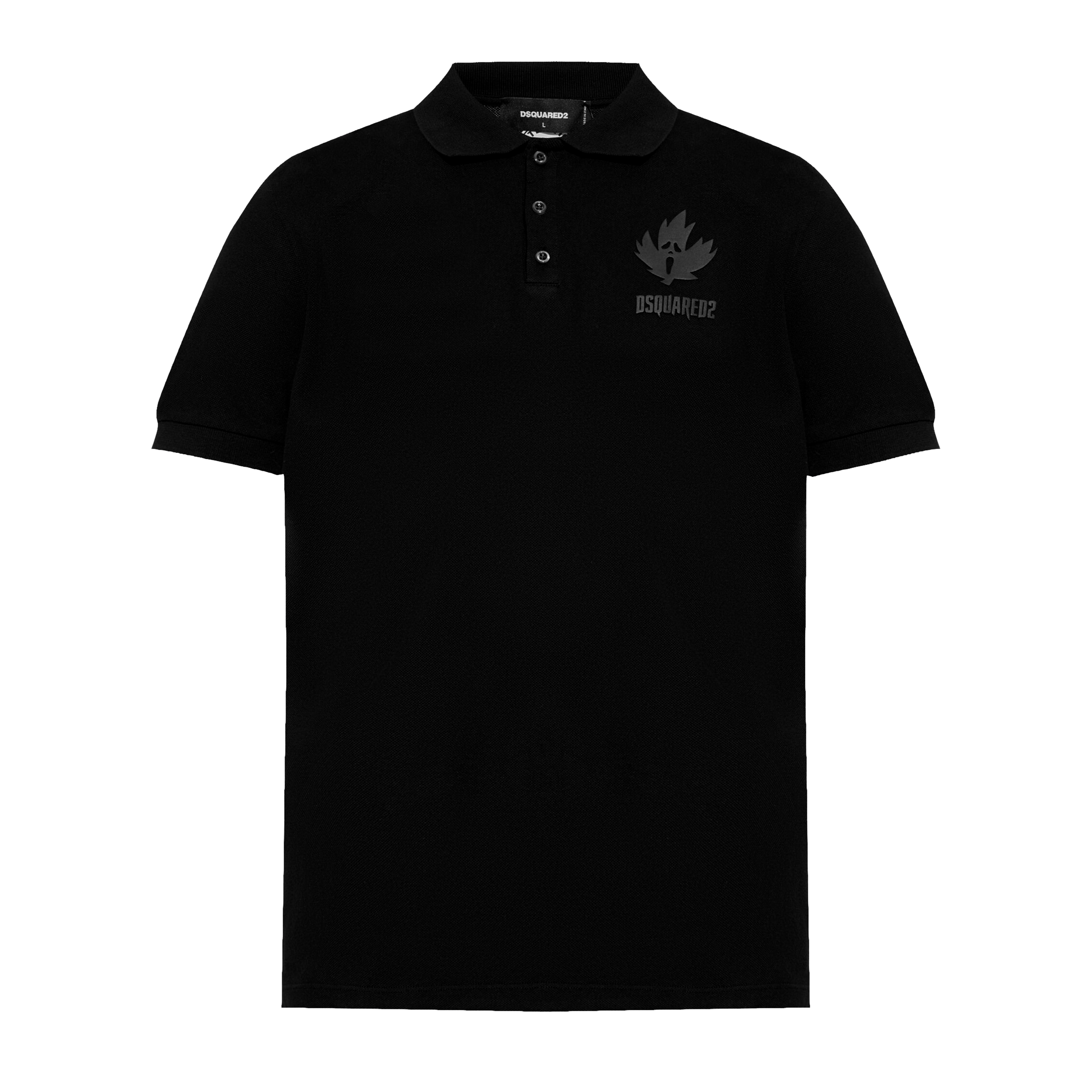 Camiseta Tipo Polo Negro Dsquared2 Icon