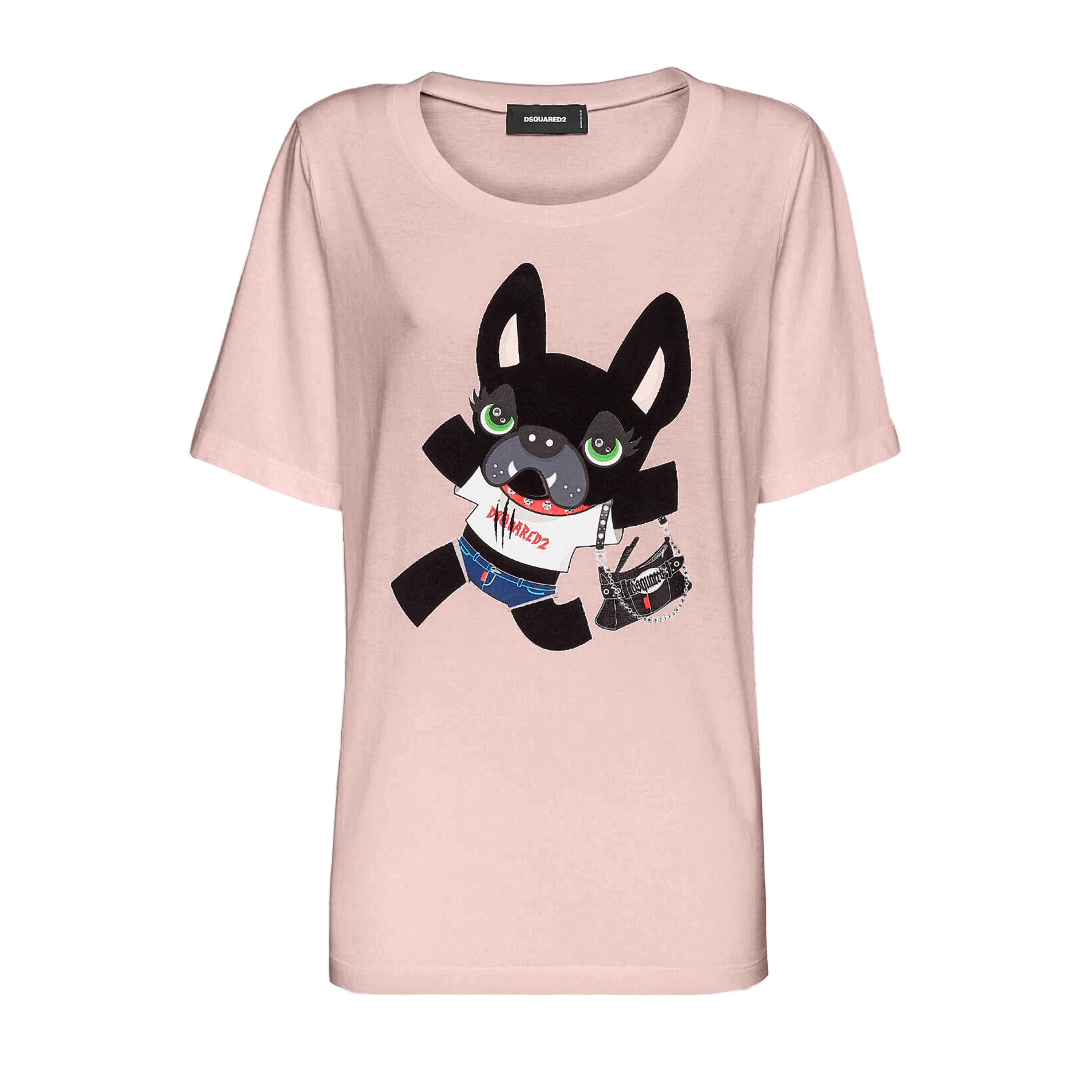 Camiseta Rosa Dsquared2 Dog Print