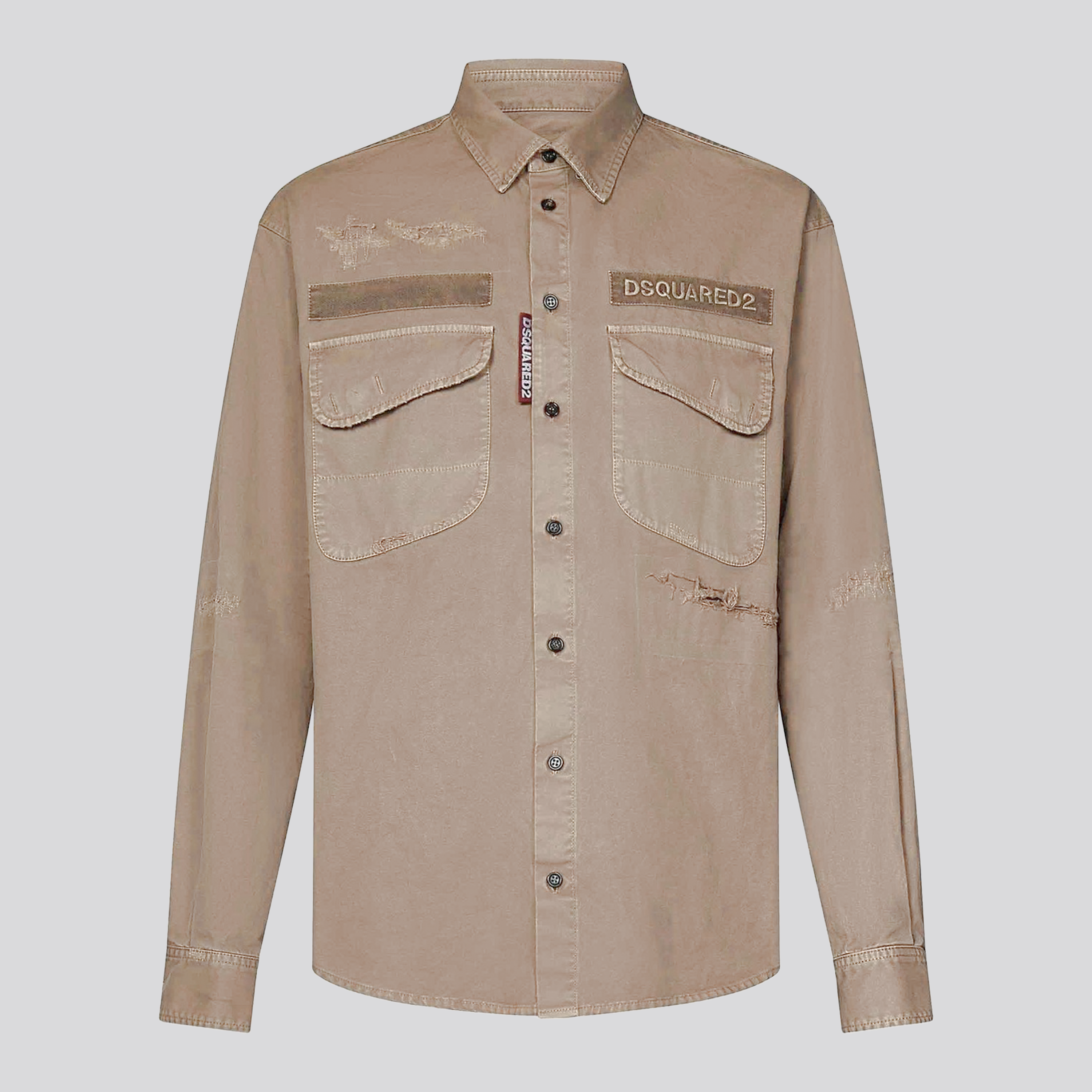 Camisa Beige Dsquared2 Logo