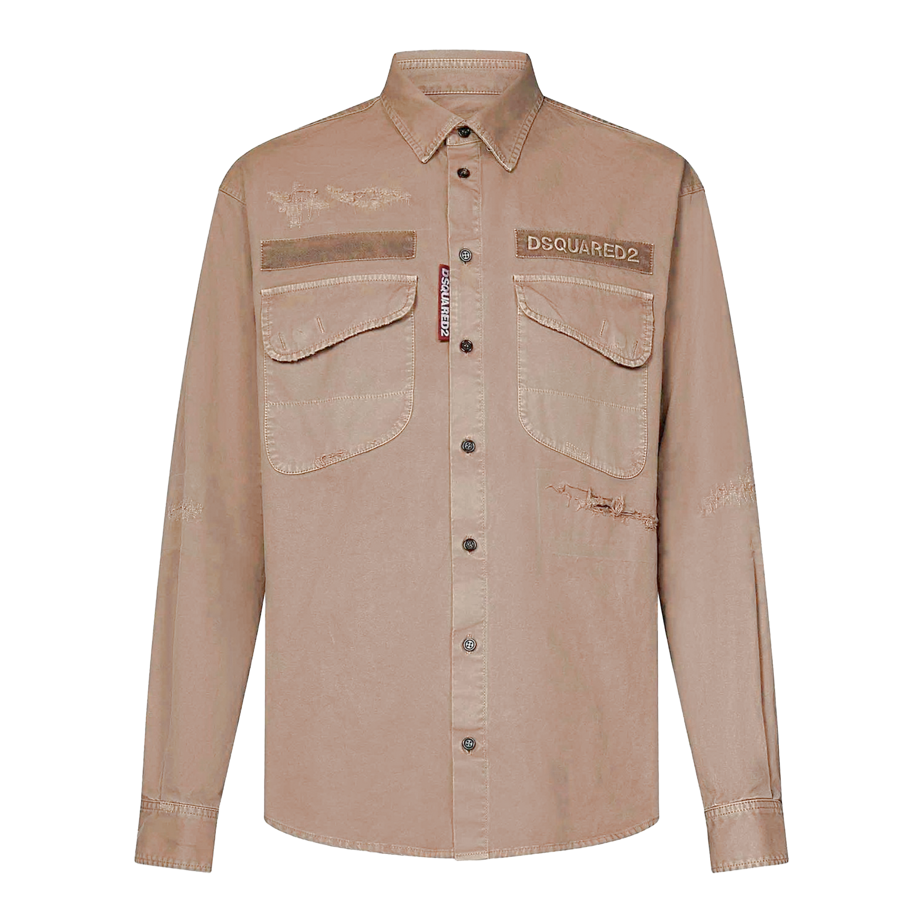 Camisa Beige Dsquared2 Logo