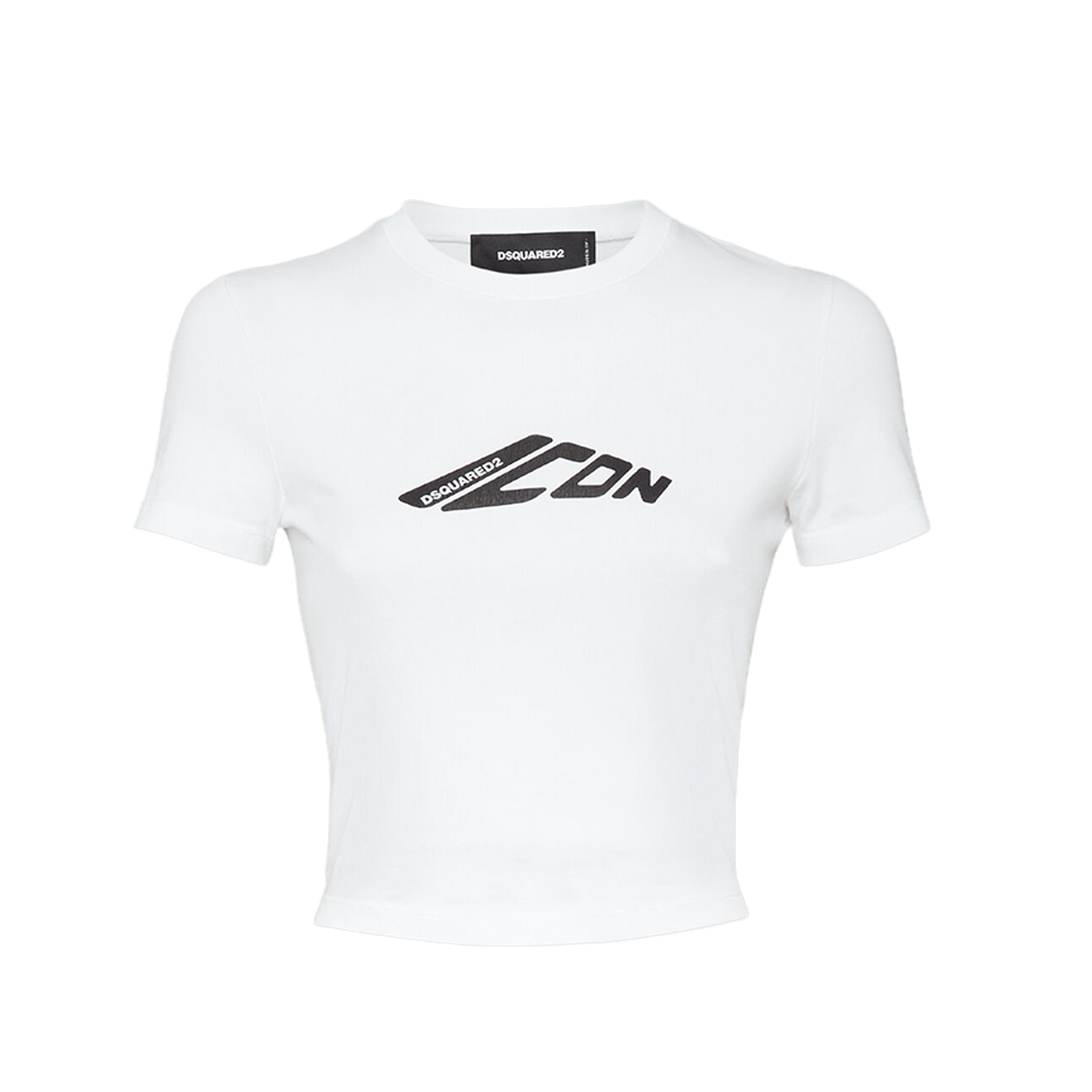 Camiseta Blanca Dsquared2 Icon Cropped