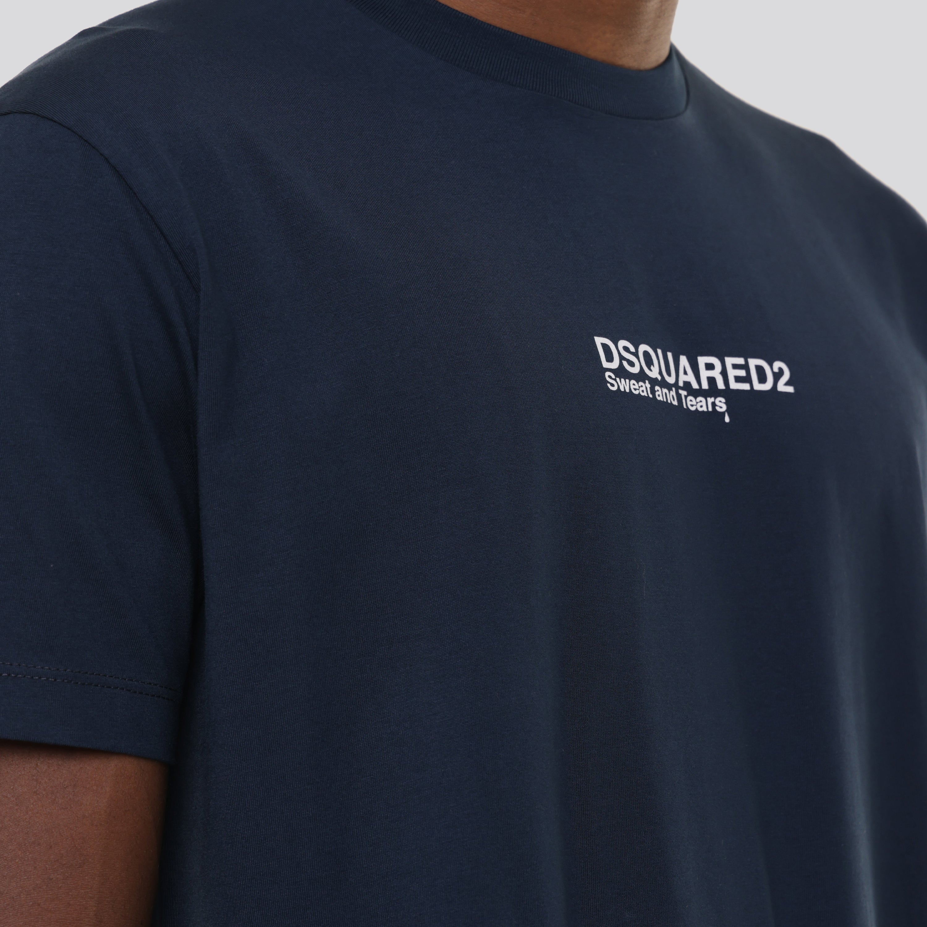 Camiseta Azul Dsquared2 Tears