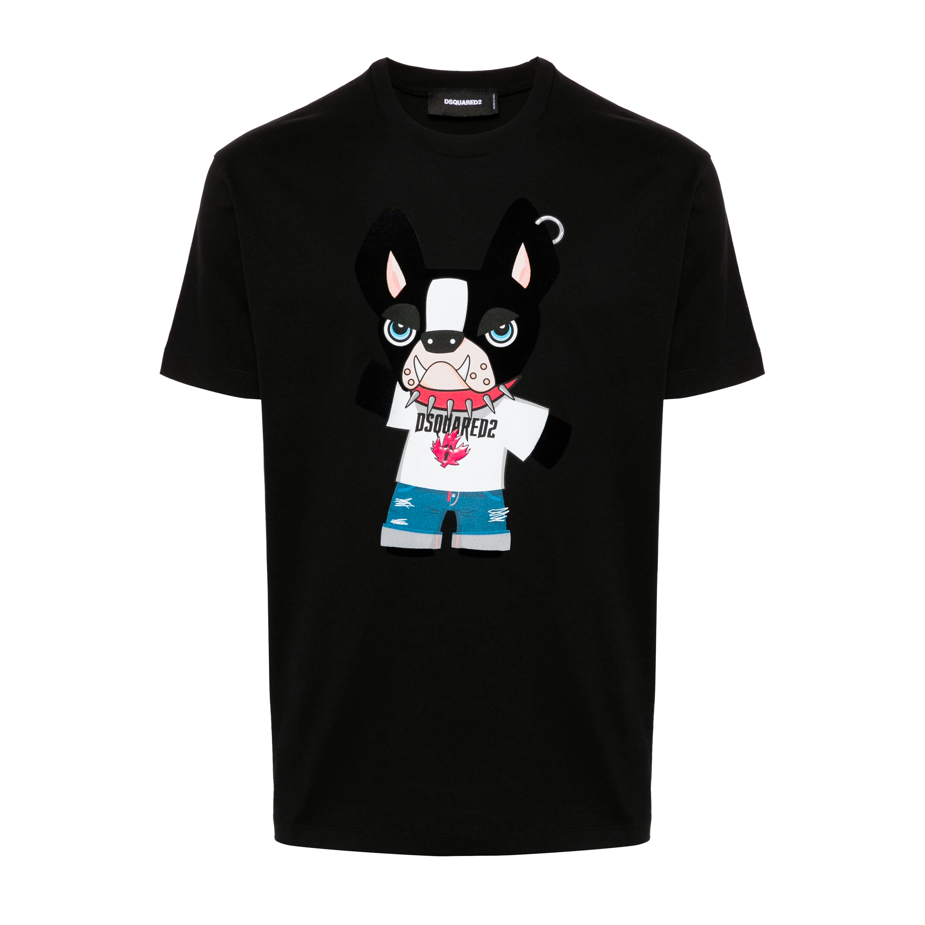 Camiseta Negra Dsquared2 Dog Print