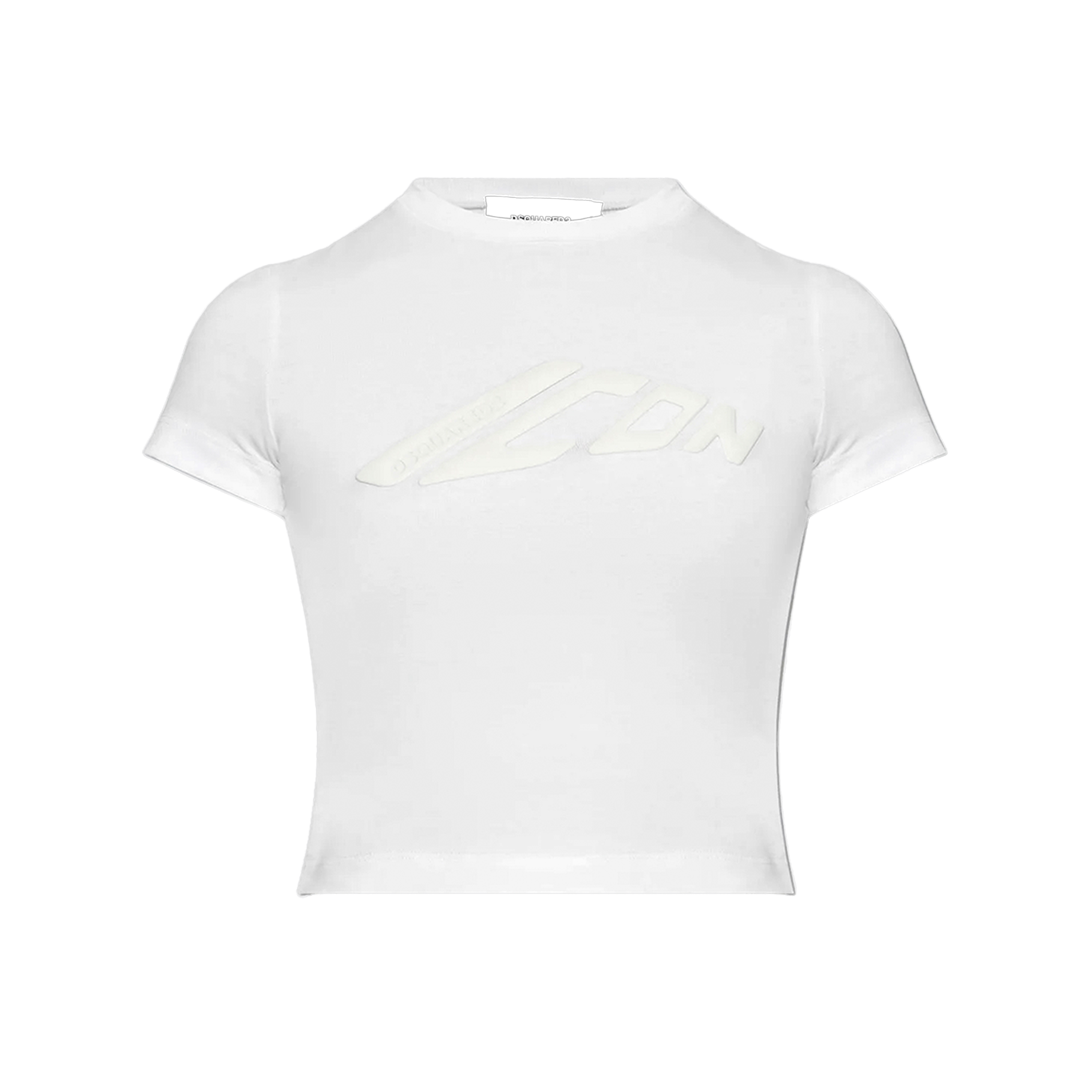 Camiseta Blanca Dsquared2 Icon Cropped