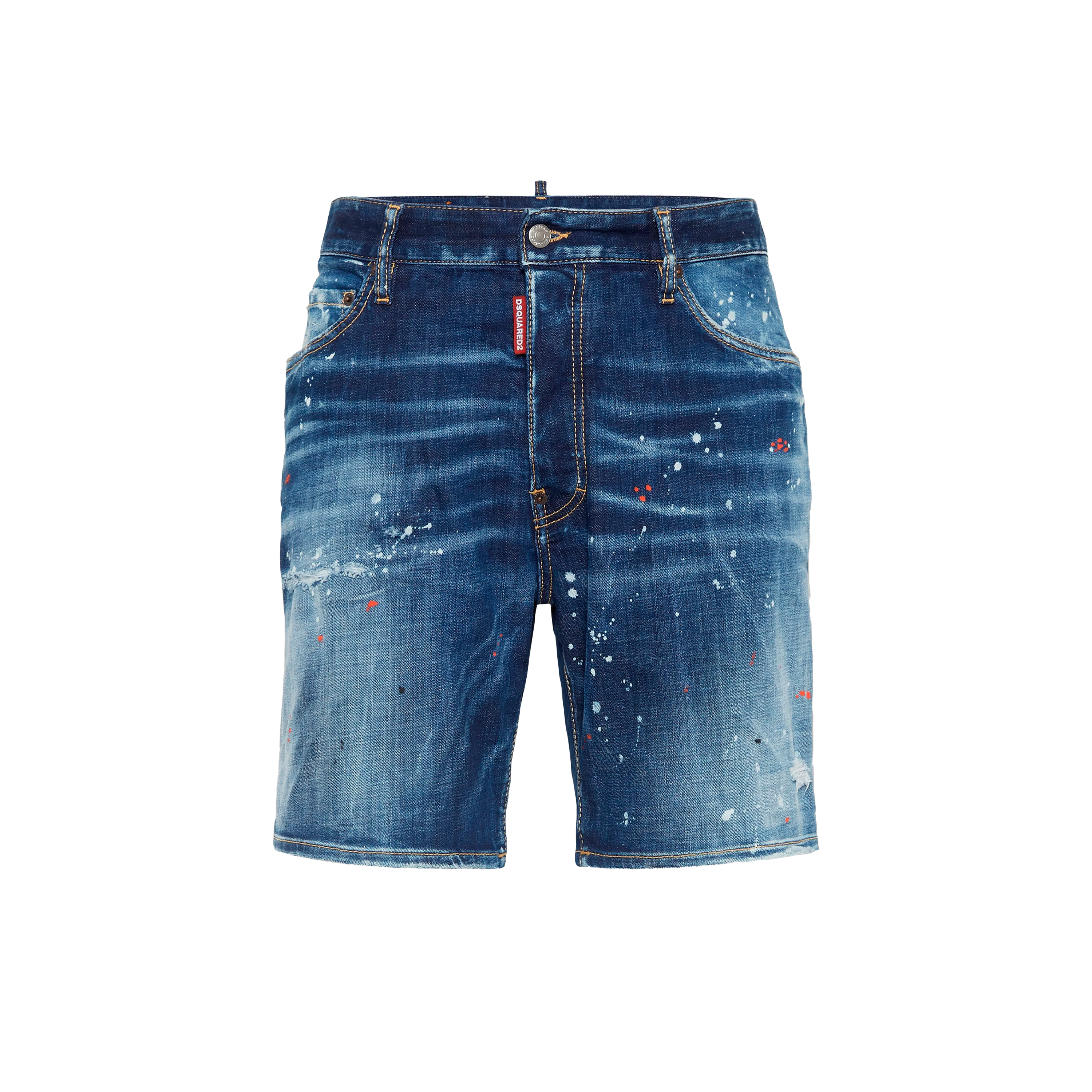 Short Denim Dsquared2 Painted