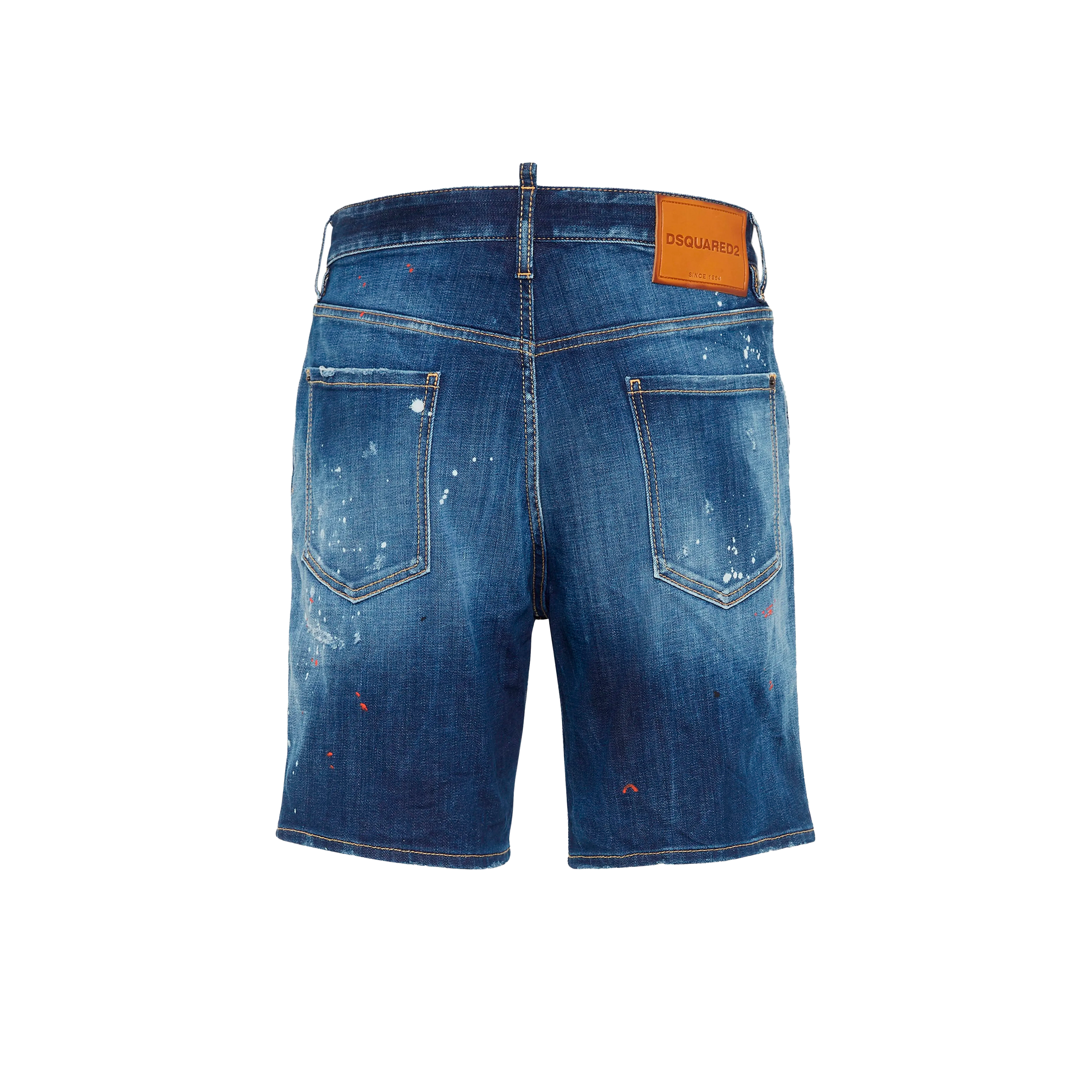 Short Denim Dsquared2 Painted