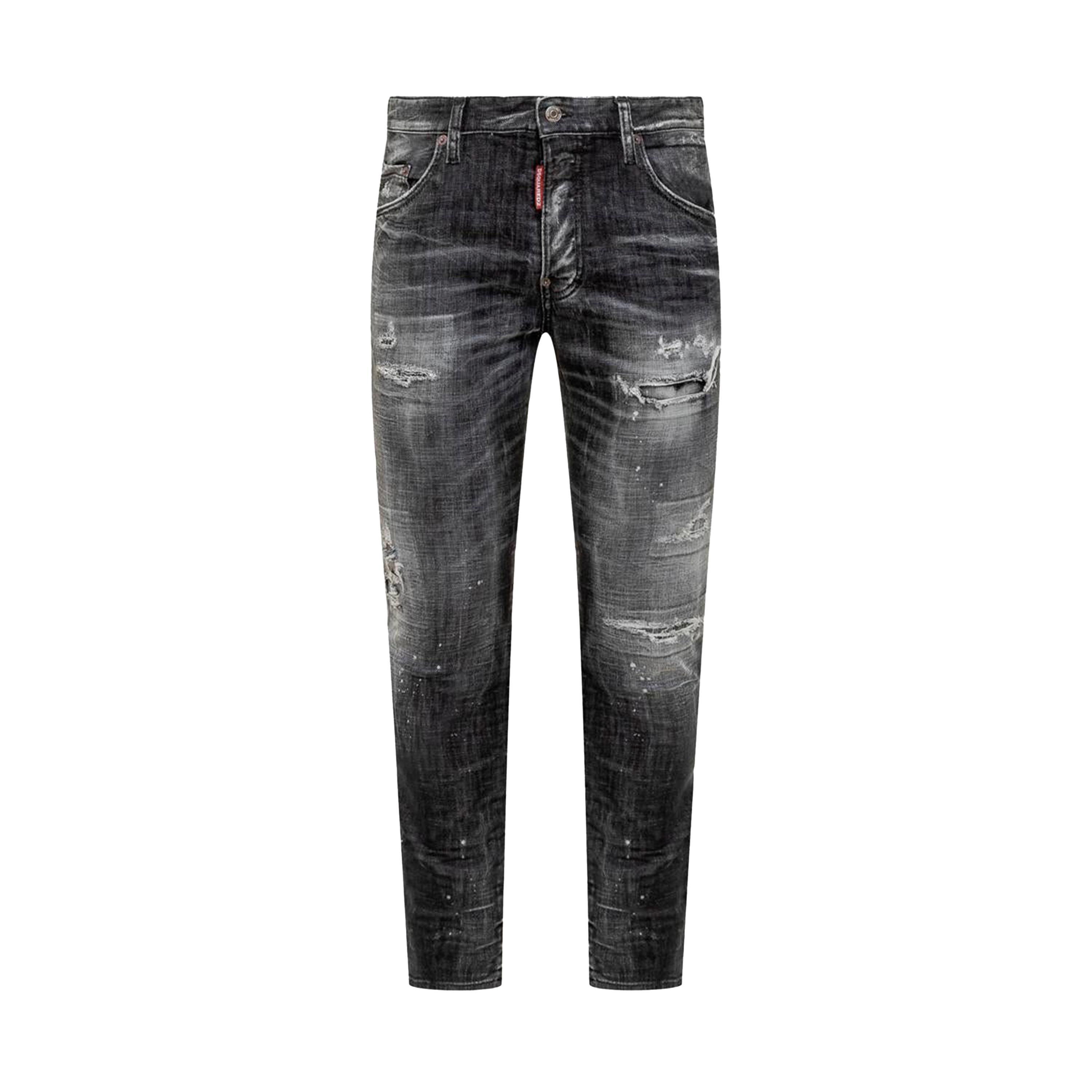Jeans Negro Dsquared2 Brown Patch (Skater Jean)